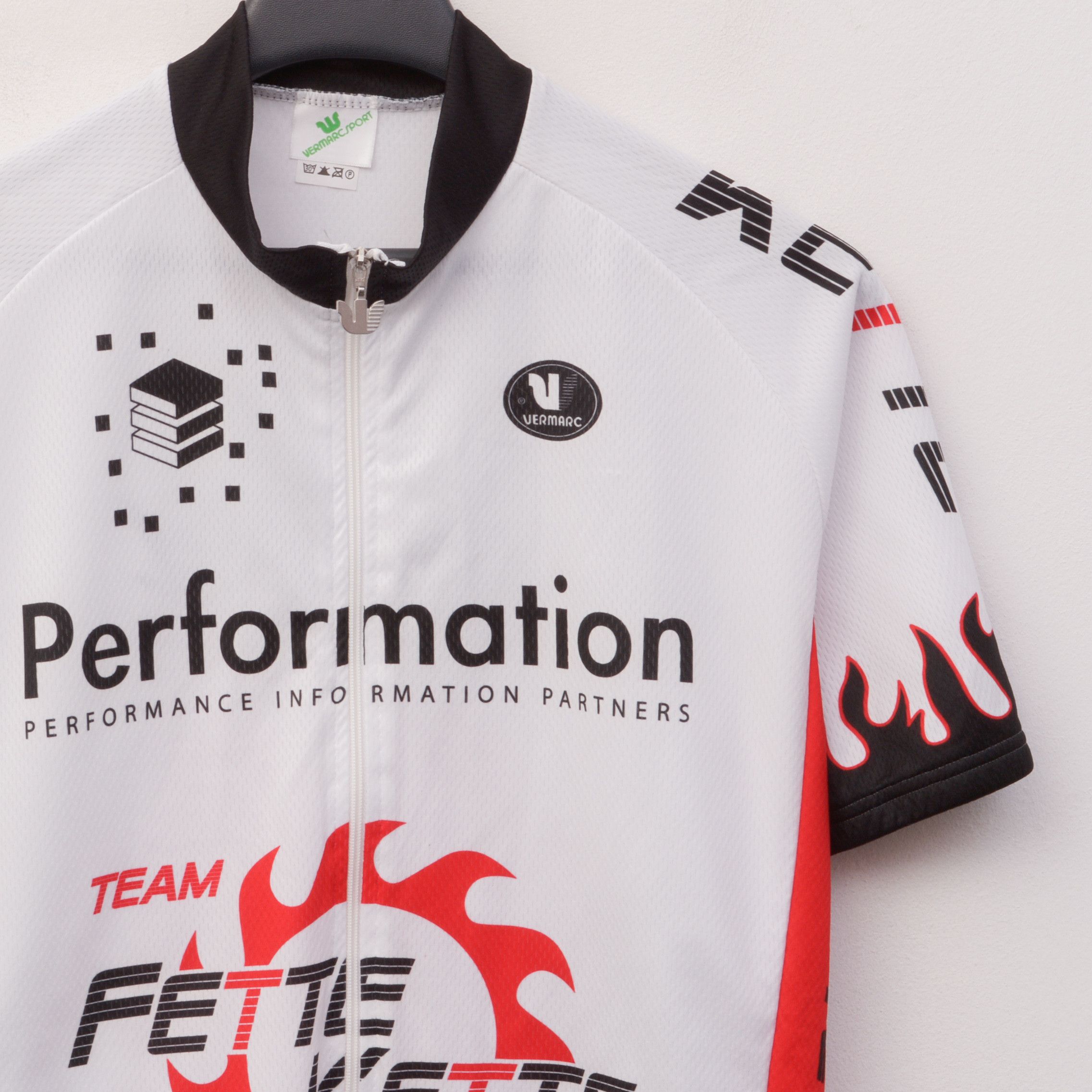 Vintage Vermarc Team Fette Kette Men XL Cycling Jersey Shirt Racing Size US XL / EU 56 / 4 - 2 Thumbnail