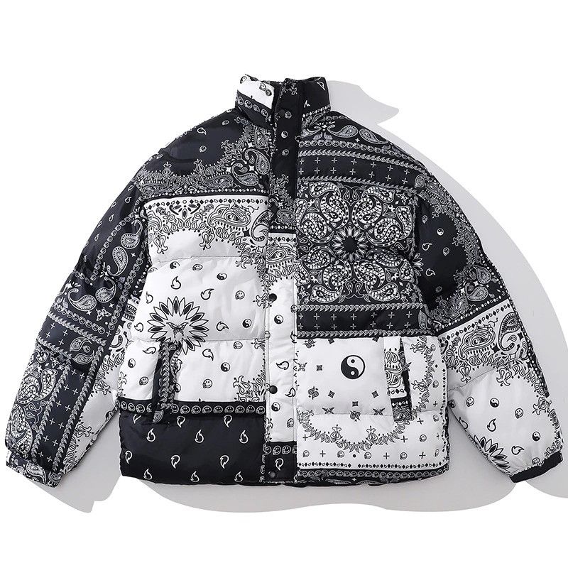 Mens Paisley Bandana Track Jacket
