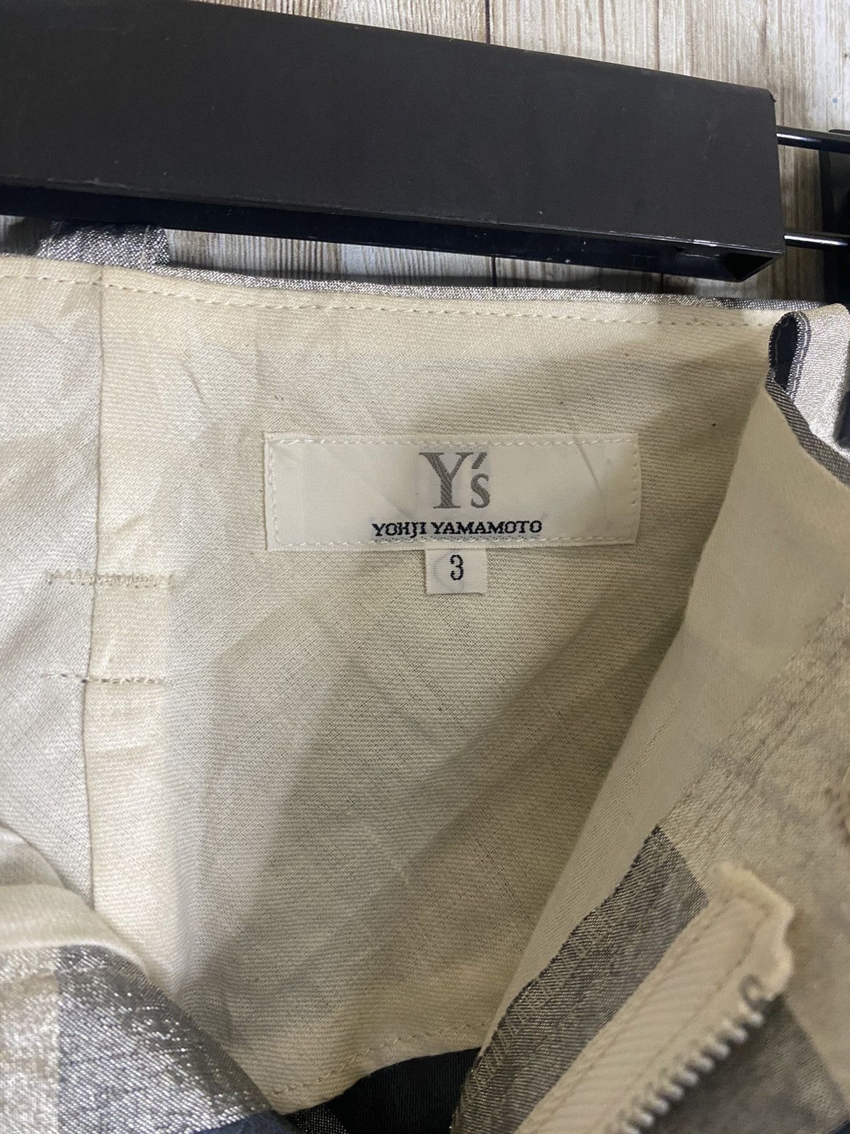 Japanese Brand × Yohji Yamamoto Yohji Yamamoto Glitter Checkered Cropped Pants Size US 33 - 7 Thumbnail