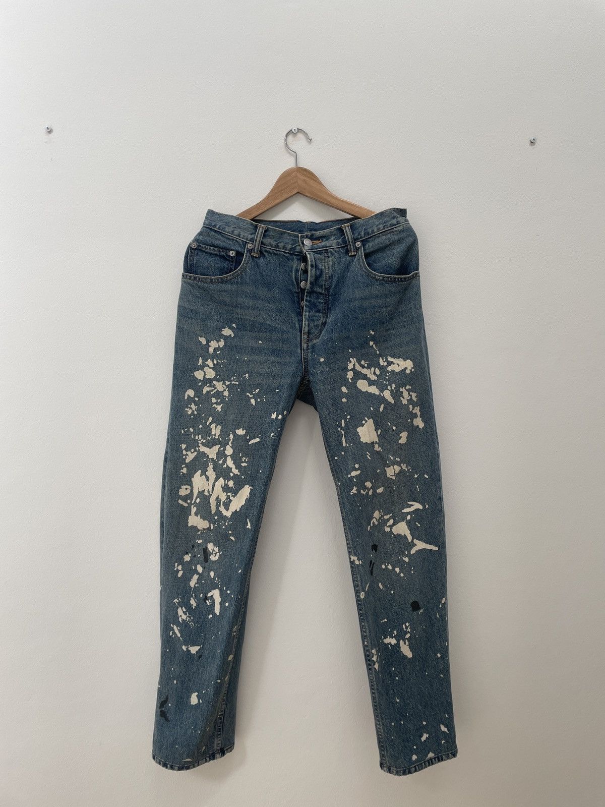 Image of Helmut Lang 1998 Painter Denim Jeans in Blue, Men's (Size 30)