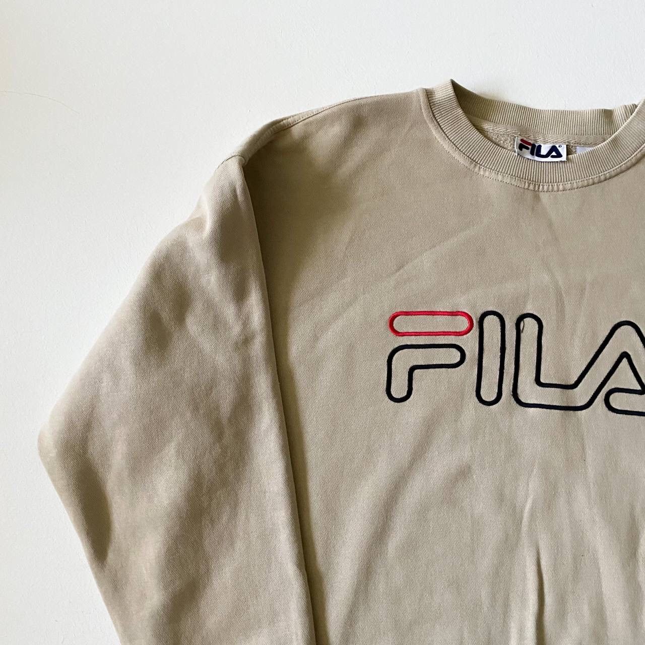 Fila × Japanese Brand × Vintage 90s FILA Vintage Embroidered Logo Crewneck Sweatshirt Size US L / EU 52-54 / 3 - 2 Thumbnail