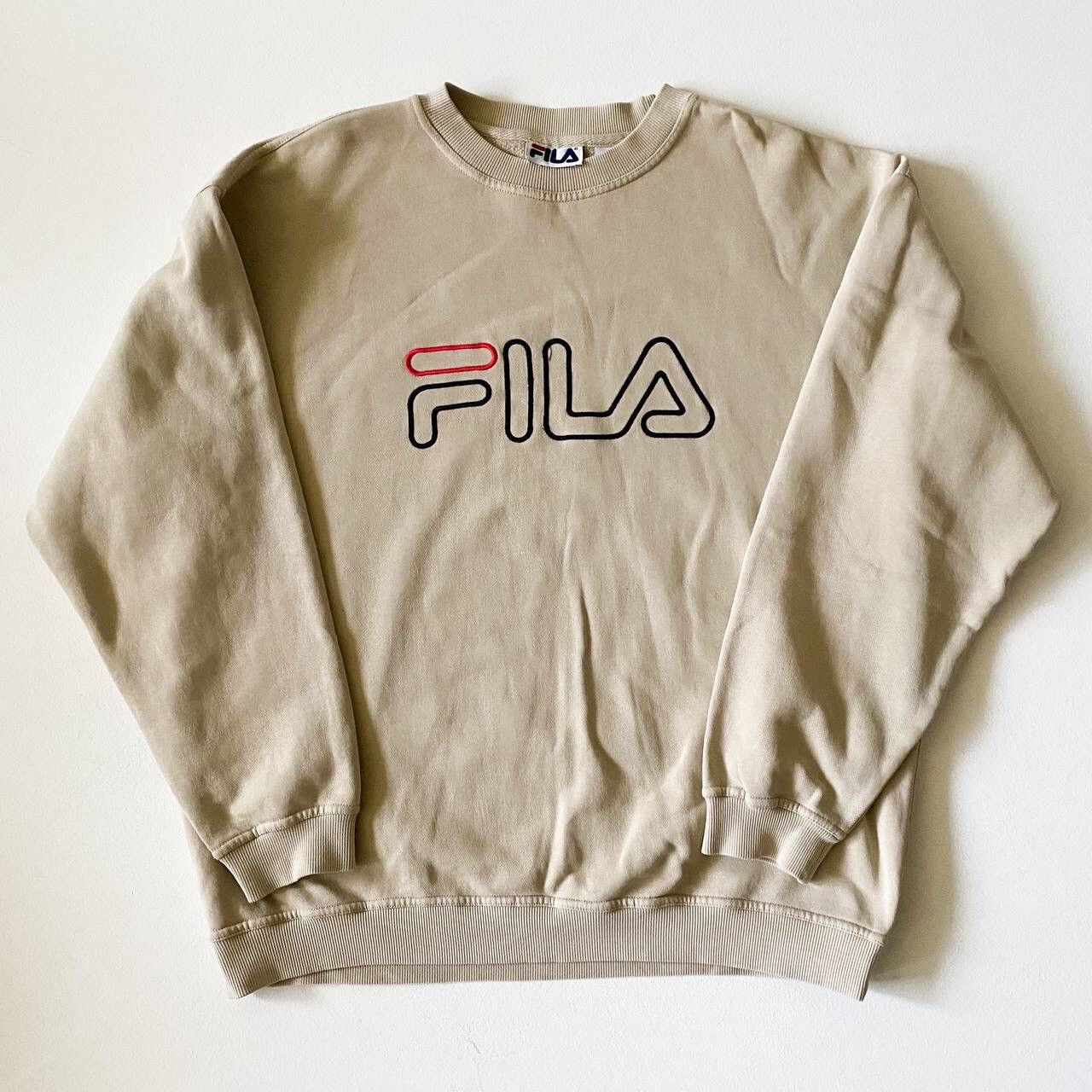 Fila × Japanese Brand × Vintage 90s FILA Vintage Embroidered Logo Crewneck Sweatshirt Size US L / EU 52-54 / 3 - 1 Thumbnail