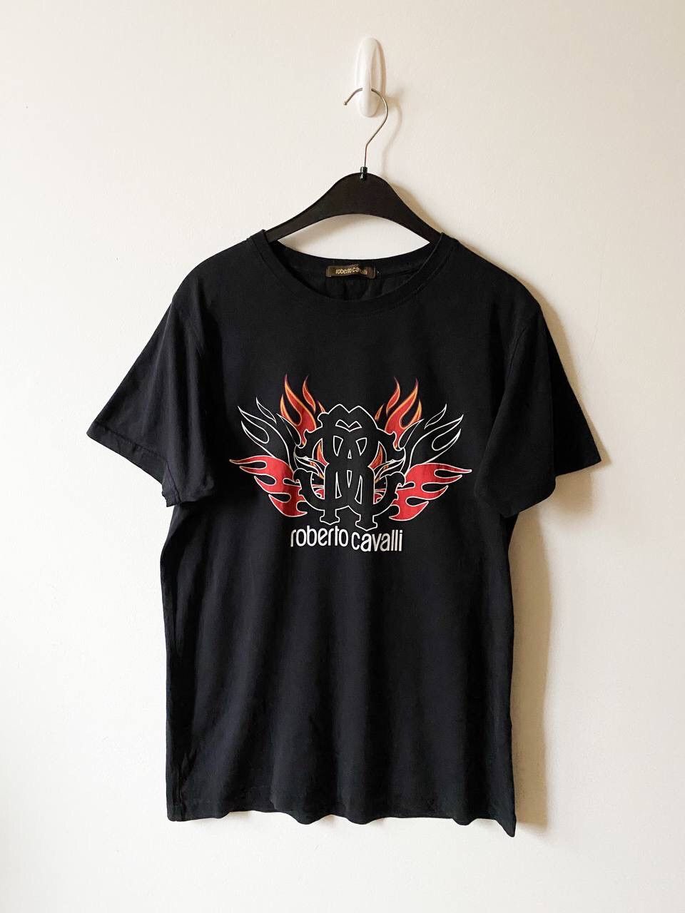Roberto Cavalli Roberto Cavalli Big Logo Slim Fit T-Shirt Size US XL / EU 56 / 4 - 1 Thumbnail