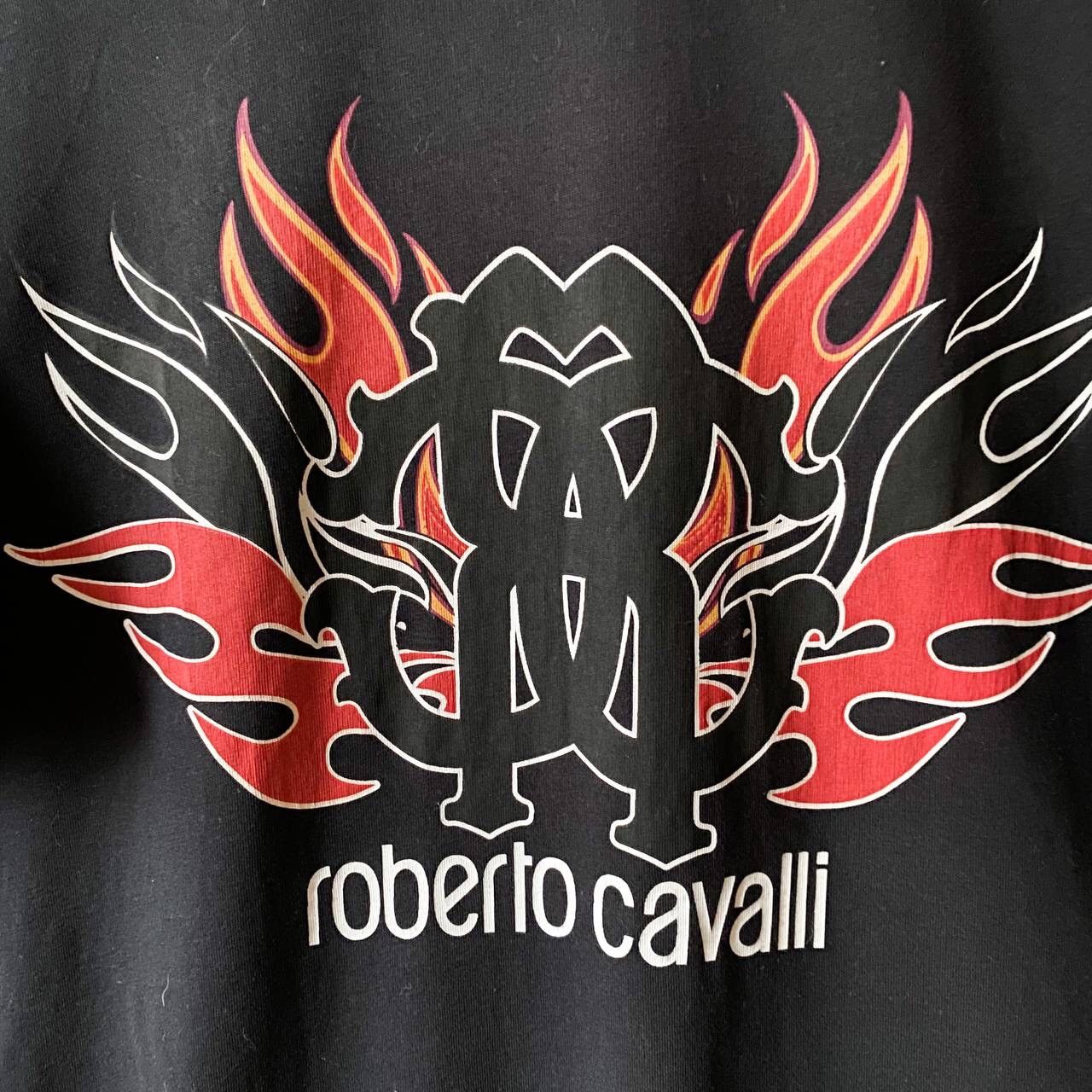 Roberto Cavalli Roberto Cavalli Big Logo Slim Fit T-Shirt Size US XL / EU 56 / 4 - 7 Thumbnail