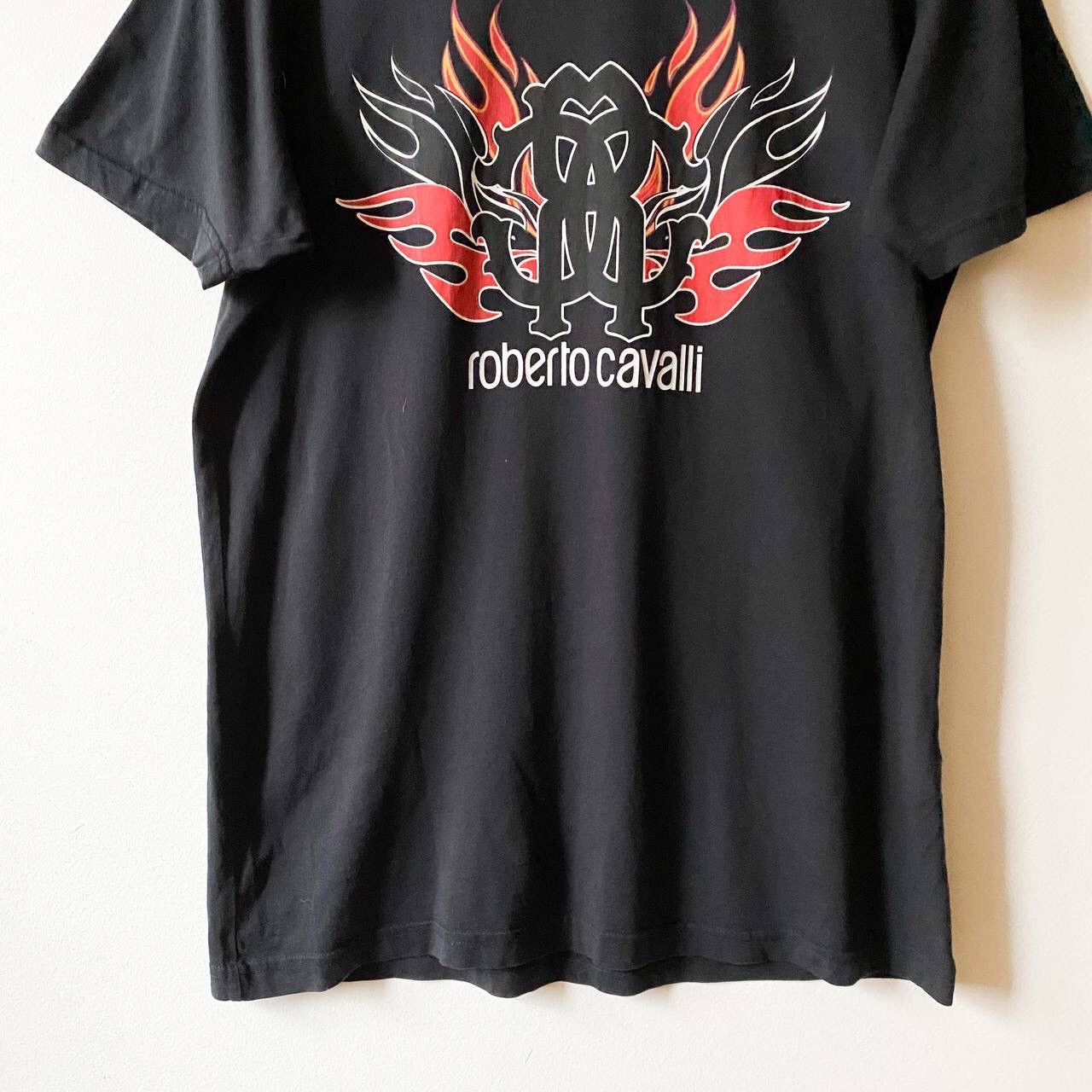 Roberto Cavalli Roberto Cavalli Big Logo Slim Fit T-Shirt Size US XL / EU 56 / 4 - 6 Thumbnail