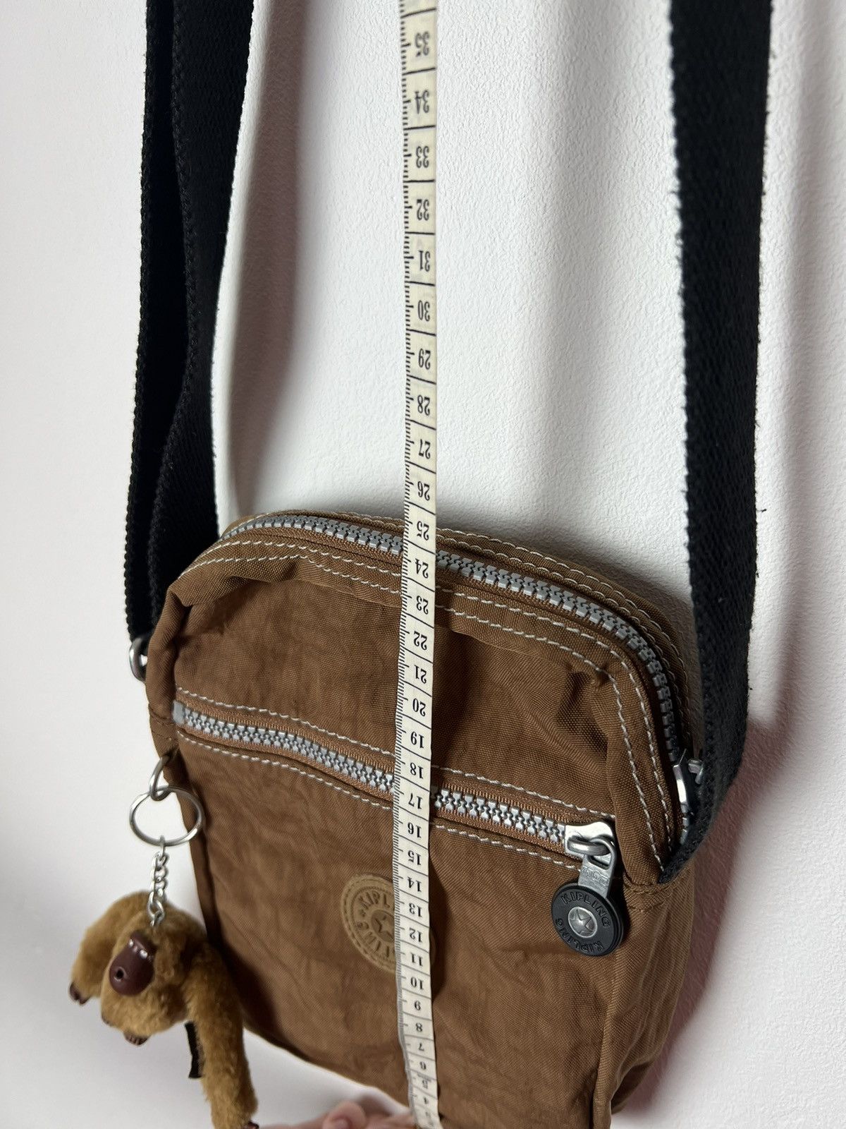 Japanese Brand Rare Kipling Y2K Bag Messenger Brown Size ONE SIZE - 7 Thumbnail