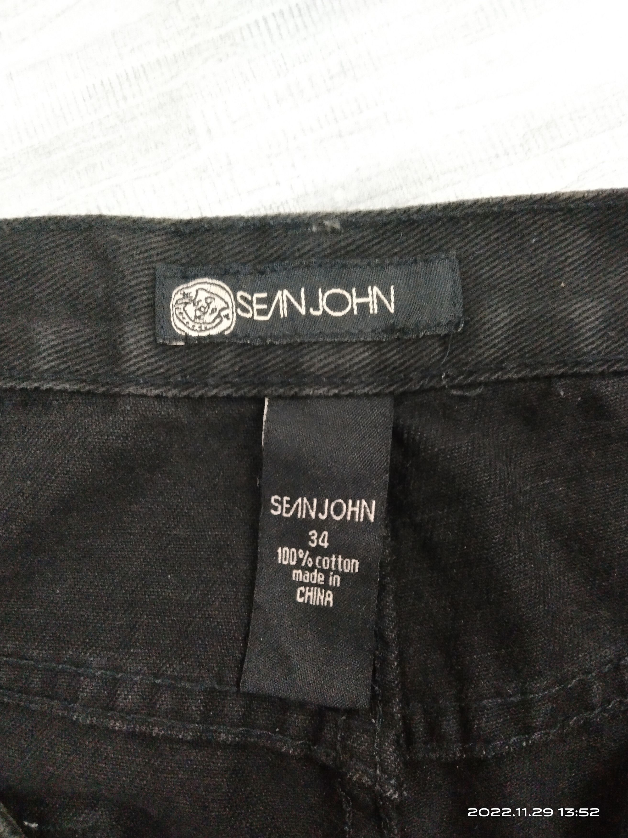 Sean John BAGGY🔥DiSTRESSED SEAN JOHN EMBROIDED DENIM PANTS Size US 33 - 9 Thumbnail