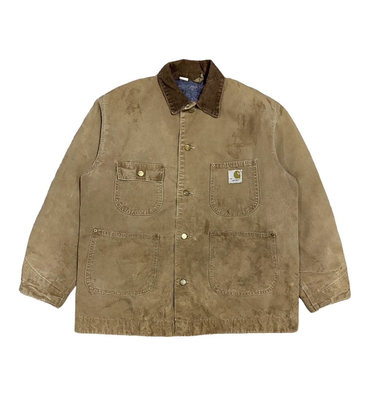 Carhartt Vtg🔥Carhartt Chore Lined Blanket Patina Duck Canvas Jacket Size US L / EU 52-54 / 3 - 1 Thumbnail