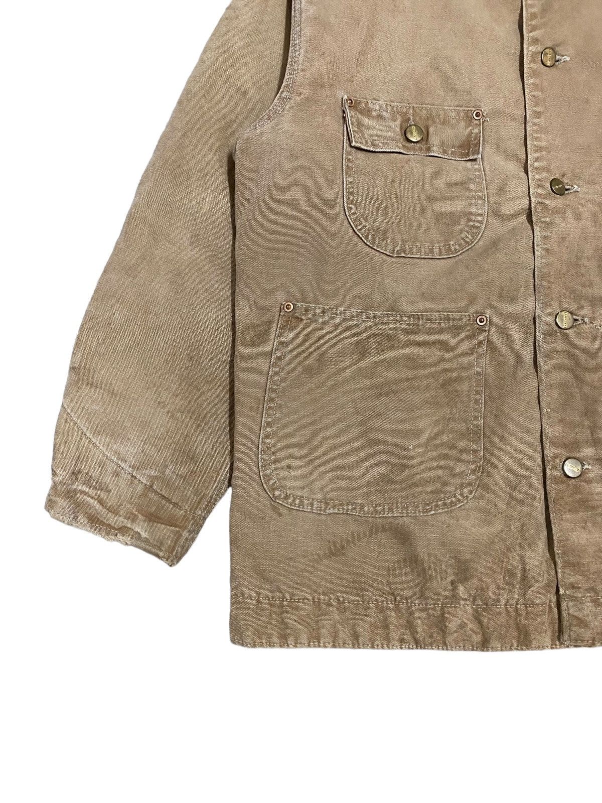 Carhartt Vtg🔥Carhartt Chore Lined Blanket Patina Duck Canvas Jacket Size US L / EU 52-54 / 3 - 9 Thumbnail
