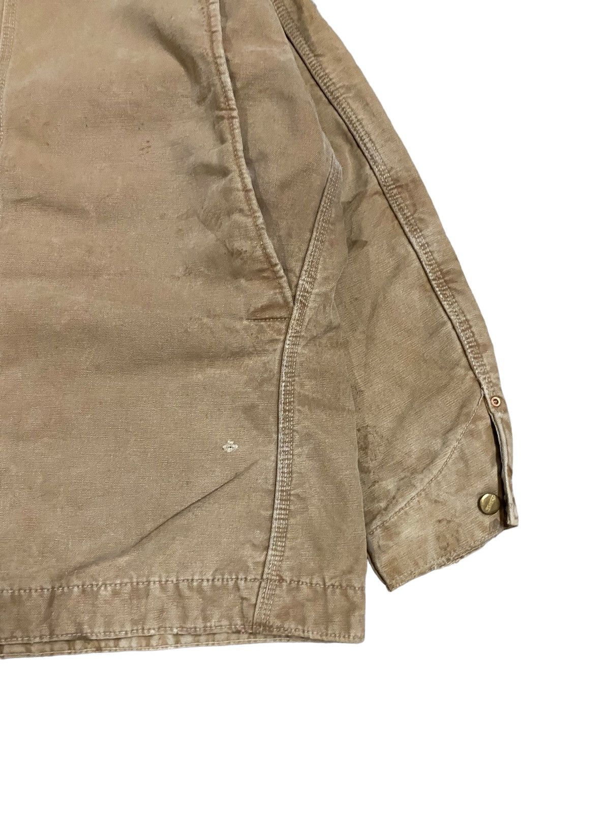 Carhartt Vtg🔥Carhartt Chore Lined Blanket Patina Duck Canvas Jacket Size US L / EU 52-54 / 3 - 18 Thumbnail