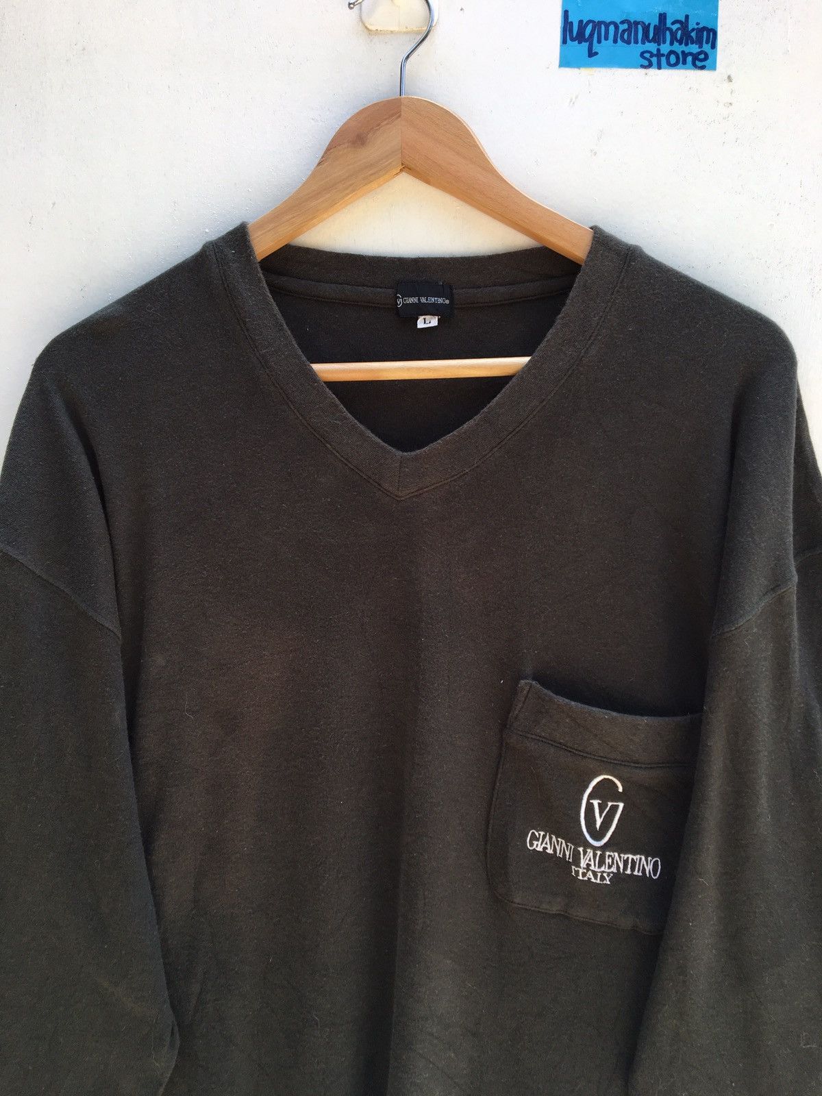 Gianni Valentino Vintage Gianni Valentino Polo Long sleeve Embroidered size L Size US XL / EU 56 / 4 - 4 Thumbnail