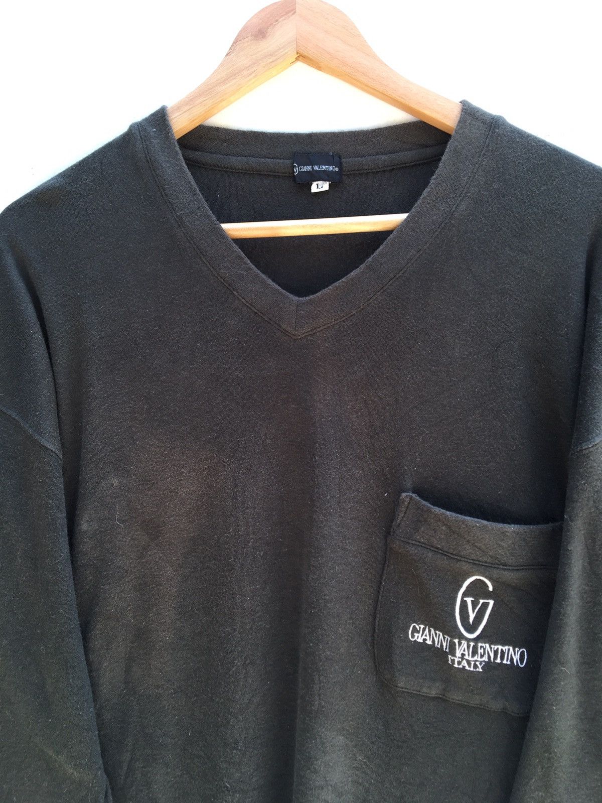 Gianni Valentino Vintage Gianni Valentino Polo Long sleeve Embroidered size L Size US XL / EU 56 / 4 - 5 Thumbnail