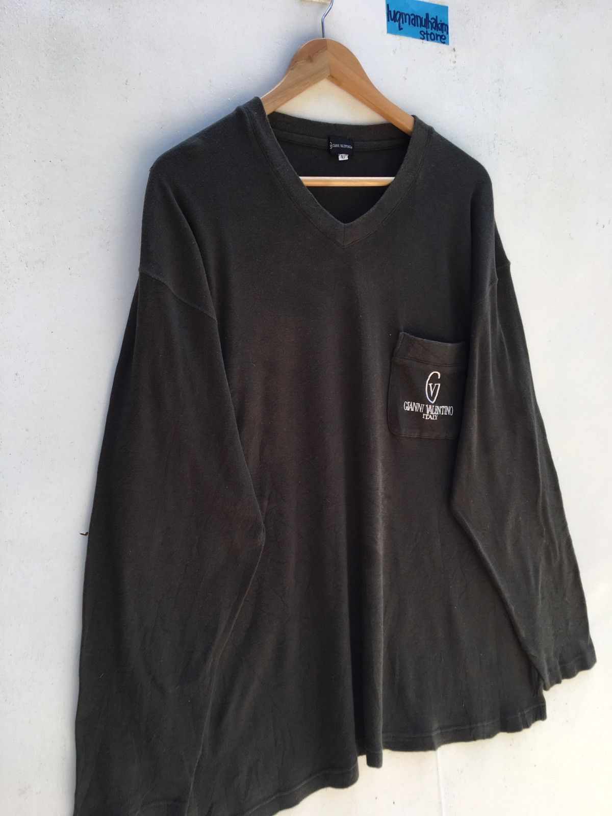 Gianni Valentino Vintage Gianni Valentino Polo Long sleeve Embroidered size L Size US XL / EU 56 / 4 - 2 Thumbnail