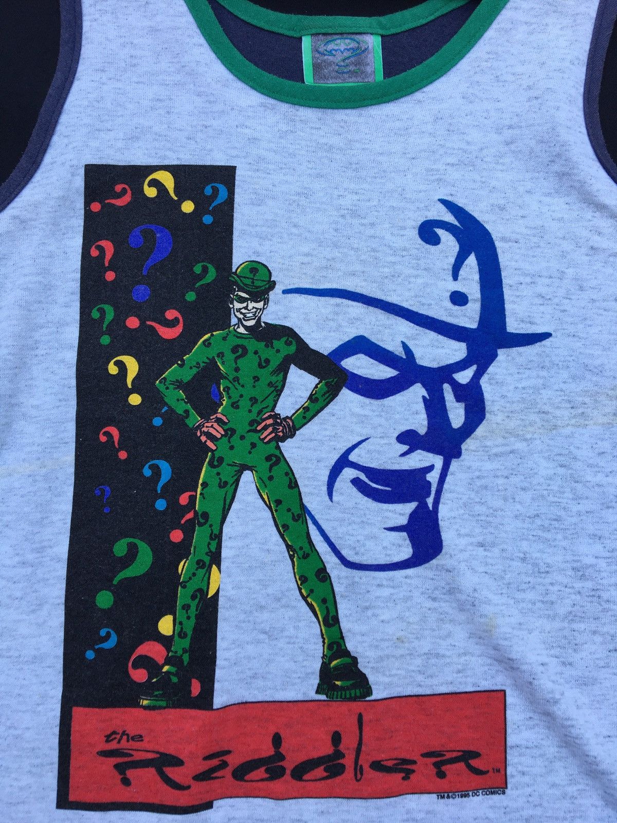 DC Comics Vtg Batman& Robin The RiddlerSinglet DC Comics Movie Joker Size US S / EU 44-46 / 1 - 5 Thumbnail