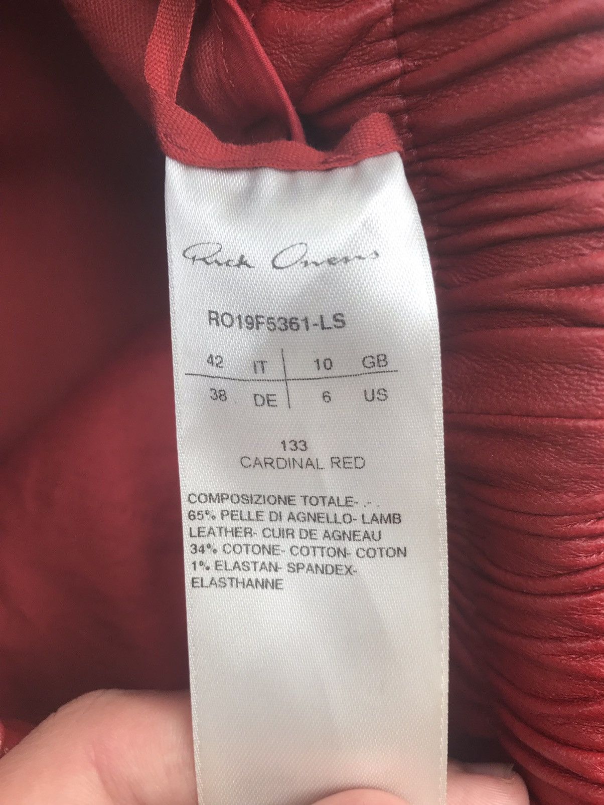 Rick Owens LAST DROP! Rick Owens Larry runway leather cargo pants Size US 29 - 6 Thumbnail