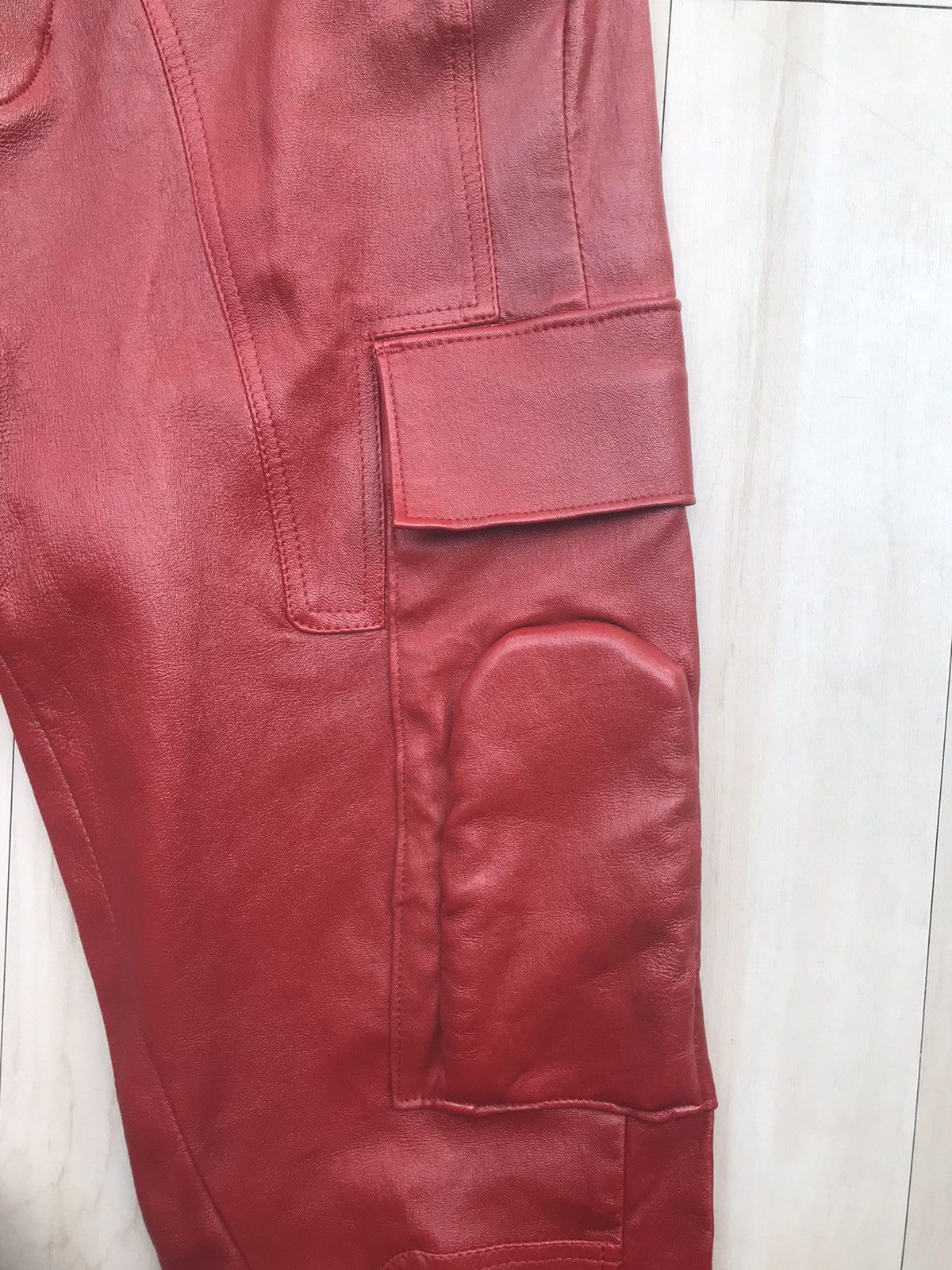 Rick Owens LAST DROP! Rick Owens Larry runway leather cargo pants Size US 29 - 3 Thumbnail