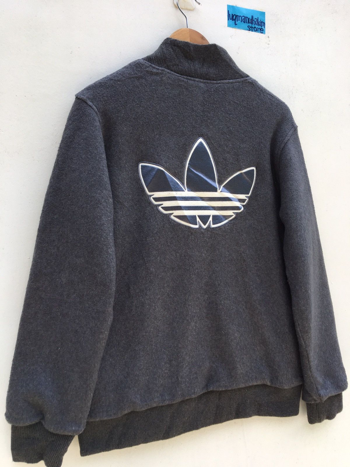 Adidas Vintage Adidas 3 Stripes Big Logo Jacket Size US M / EU 48-50 / 2 - 2 Thumbnail