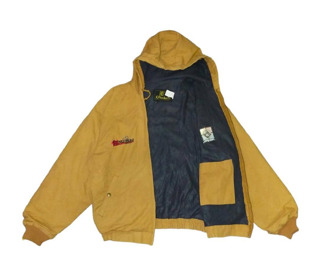 Vintage Vintage 80s K-Products Bombers Zipper Jacket Hooded Size US L / EU 52-54 / 3 - 3 Thumbnail