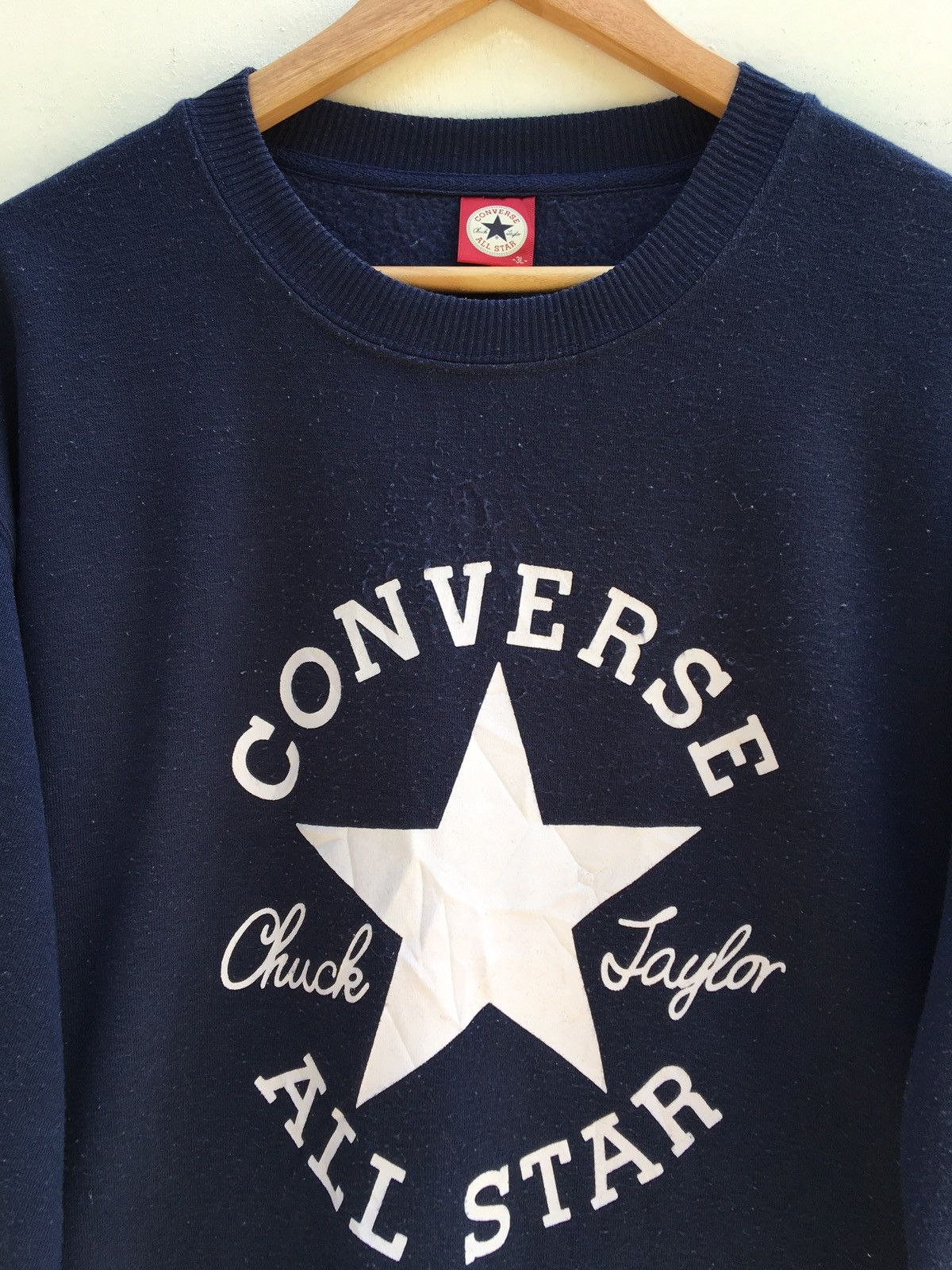 Converse Vintage 90s Converse Sweatshirt Big Logo Size US XL / EU 56 / 4 - 4 Thumbnail