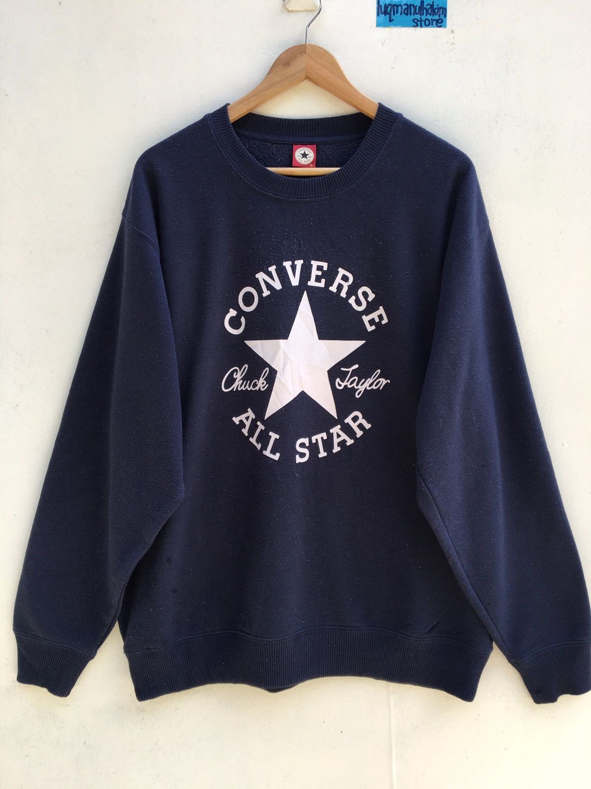 Converse Vintage 90s Converse Sweatshirt Big Logo Size US XL / EU 56 / 4 - 1 Thumbnail