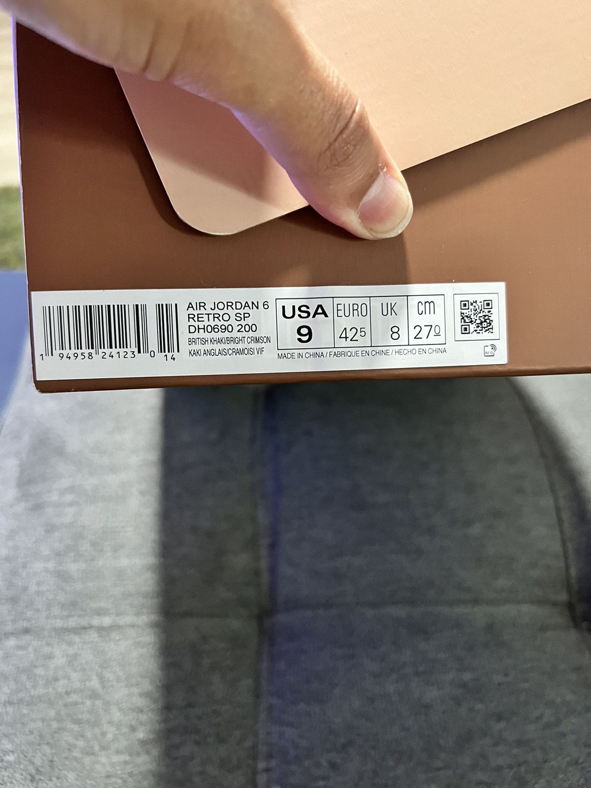 Jordan Brand × Travis Scott Air jordan 6 retro sp Size US 9 / EU 42 - 6 Thumbnail