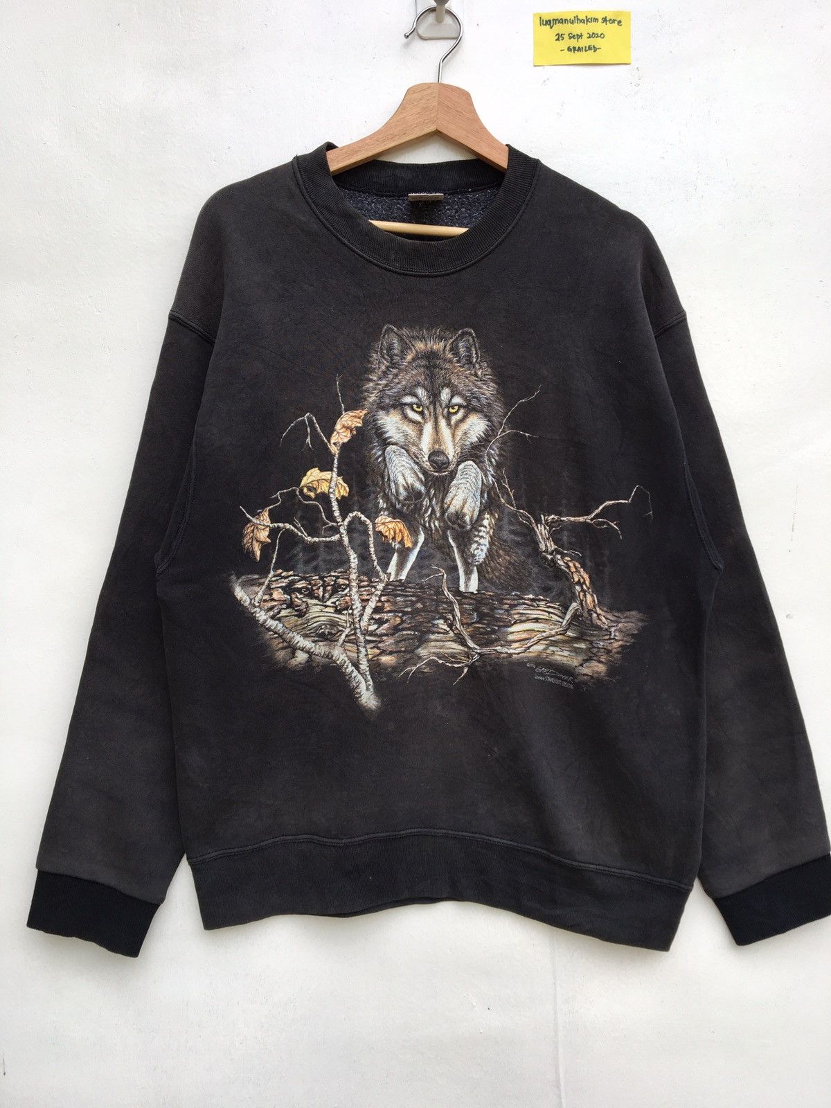 Vintage Vintage 90s Gardner Wolf Big Size Sweatshirt Size US L / EU 52-54 / 3 - 2 Thumbnail