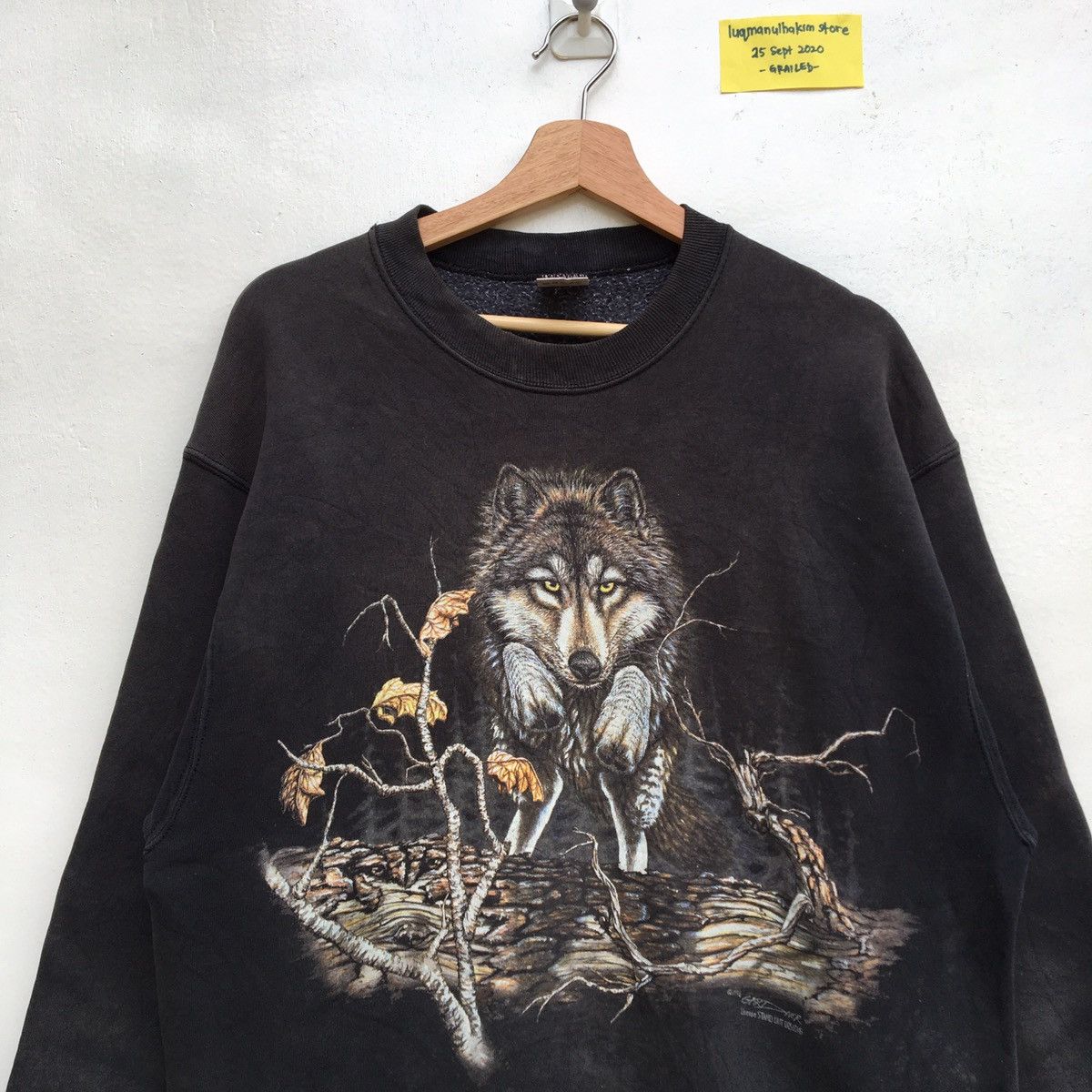 Vintage Vintage 90s Gardner Wolf Big Size Sweatshirt Size US L / EU 52-54 / 3 - 1 Thumbnail