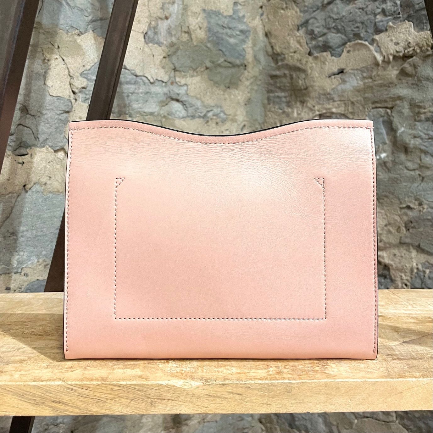 Proenza Schouler Proenza Schouler Blush Pink Leather Medium Curl Clutch Size ONE SIZE - 5 Thumbnail