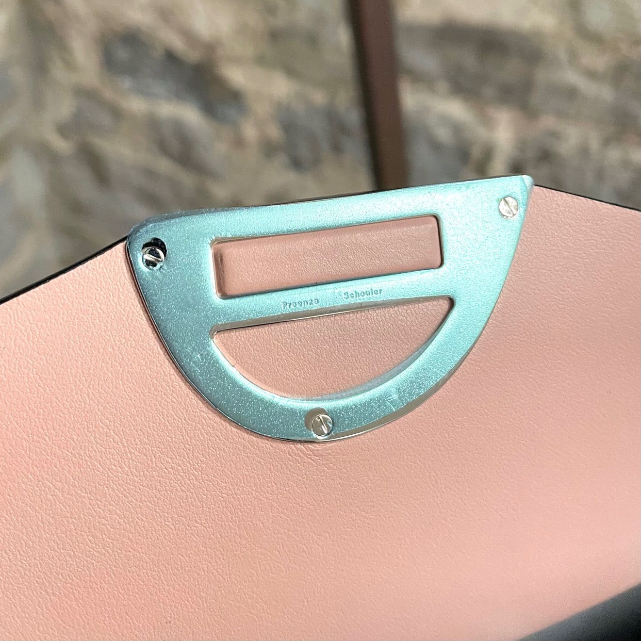 Proenza Schouler Proenza Schouler Blush Pink Leather Medium Curl Clutch Size ONE SIZE - 8 Thumbnail