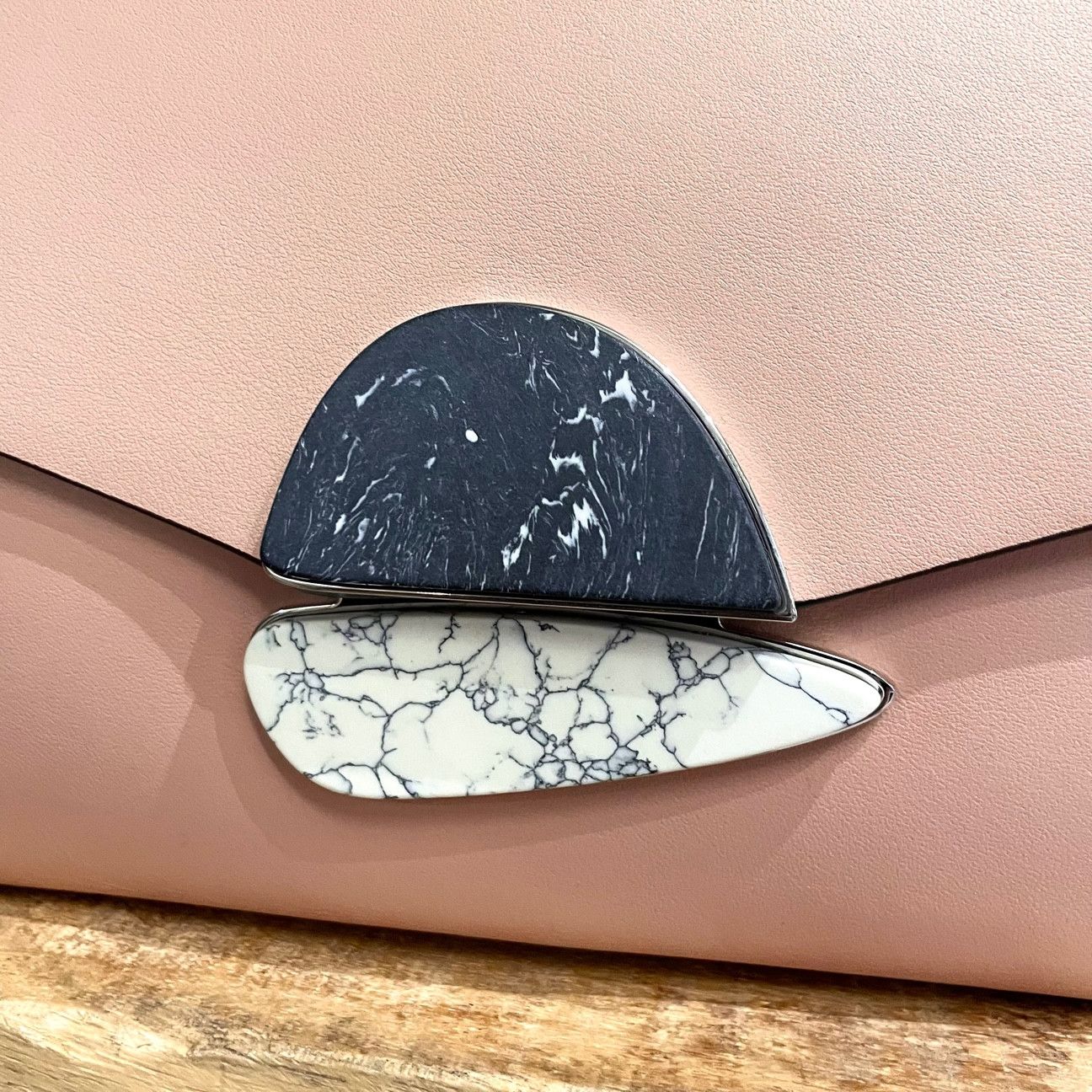 Proenza Schouler Proenza Schouler Blush Pink Leather Medium Curl Clutch Size ONE SIZE - 3 Thumbnail