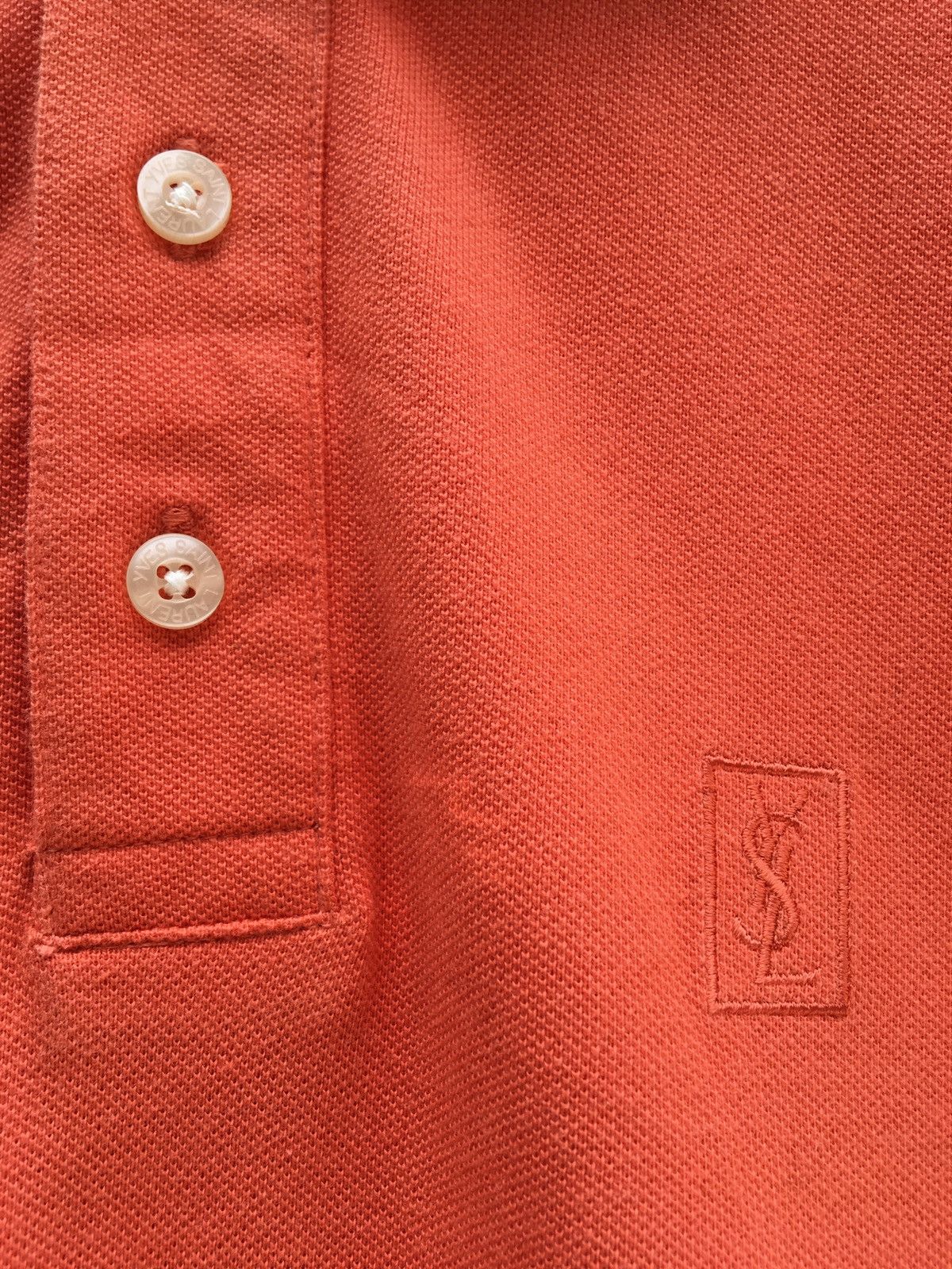 Yves Saint Laurent Vtg Yves Saint Laurent YSL Pour Homme Spellout Logo Polo Size US S / EU 44-46 / 1 - 14 Thumbnail