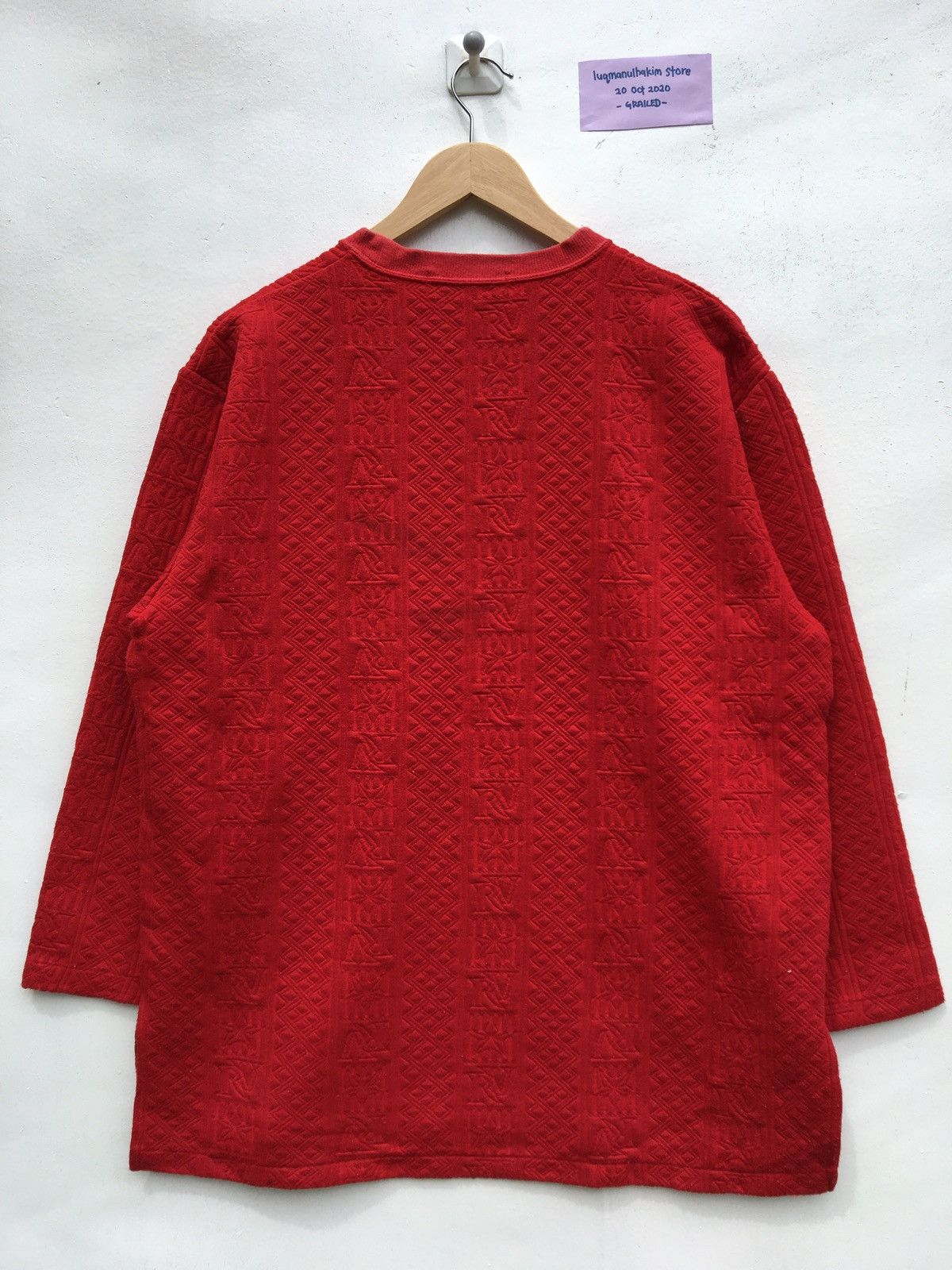 Valentino Vintage Rudolph Valentino Sweatshirt Embroidery Big Logo Size US L / EU 52-54 / 3 - 8 Thumbnail