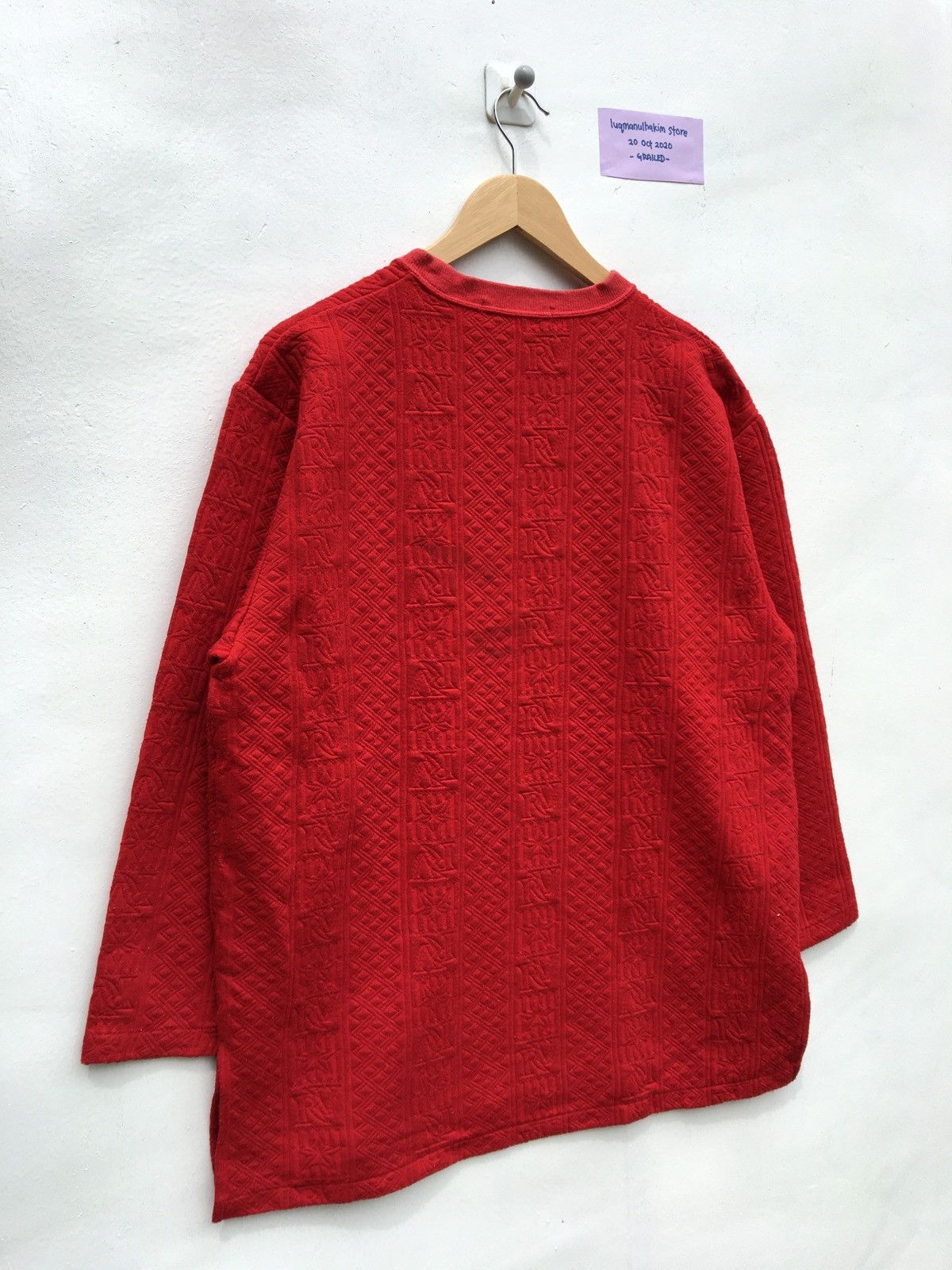 Valentino Vintage Rudolph Valentino Sweatshirt Embroidery Big Logo Size US L / EU 52-54 / 3 - 10 Thumbnail