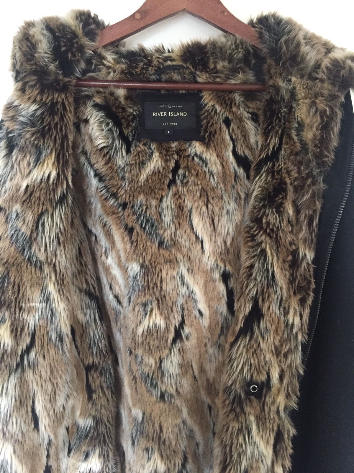 River Island × Yves Salomon River Island Fully Lined Faux Fur Parka Size US L / EU 52-54 / 3 - 2 Thumbnail