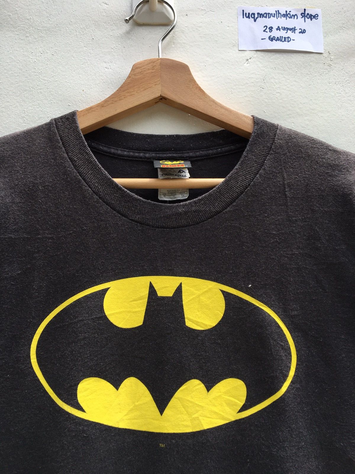 DC Comics Vintage 90s Batman Logo x DC Comics Tshirt Size US S / EU 44-46 / 1 - 5 Thumbnail