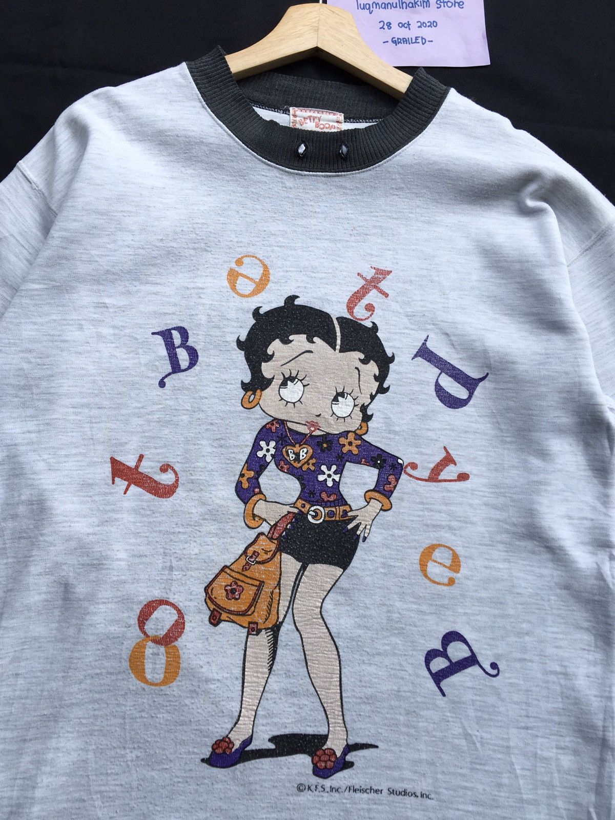 Cartoon Network Vintage Betty Boop Sweatshirt Cartoon Network Jumper Casual Size US L / EU 52-54 / 3 - 5 Thumbnail