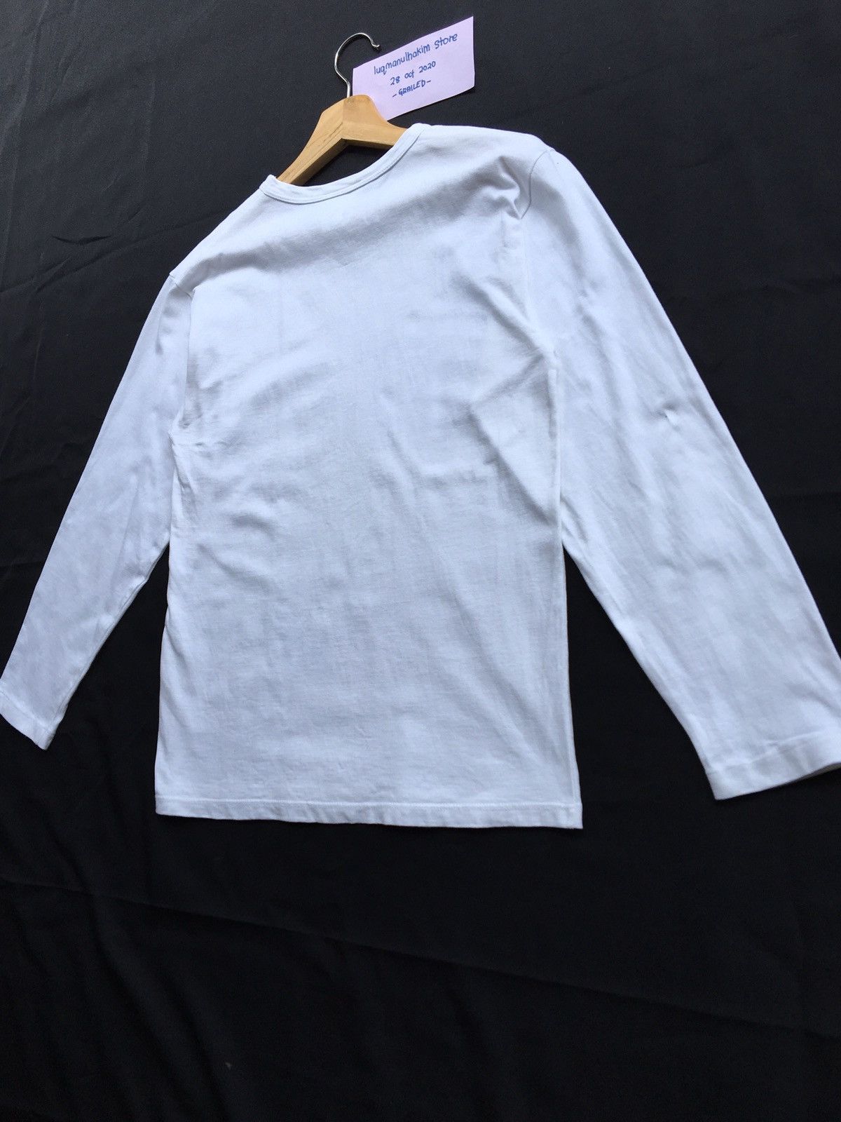 agnes b. AGNES B Longsleeve Paris Designer Biglogo Spellout Size US S / EU 44-46 / 1 - 12 Thumbnail