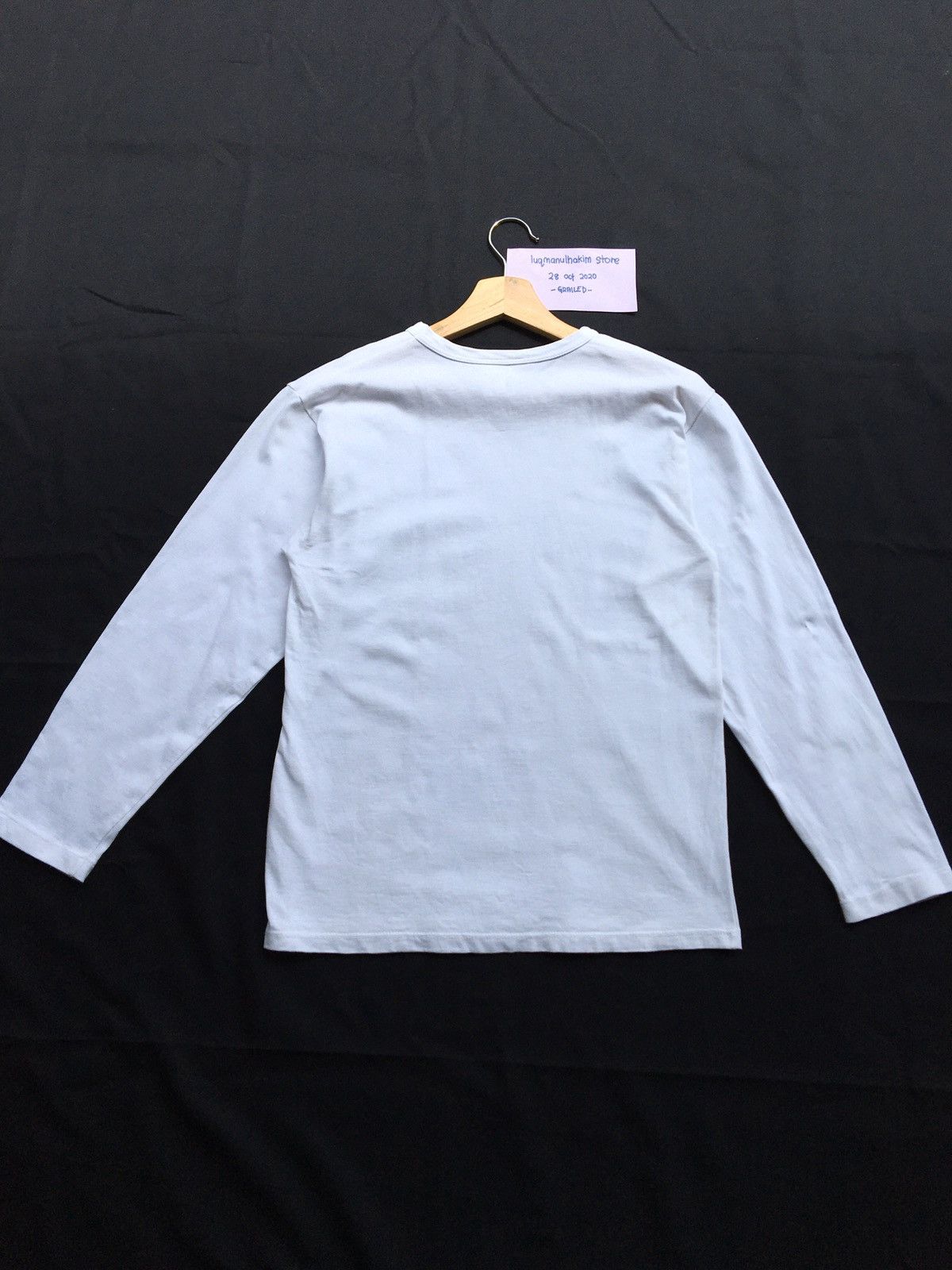 agnes b. AGNES B Longsleeve Paris Designer Biglogo Spellout Size US S / EU 44-46 / 1 - 10 Thumbnail