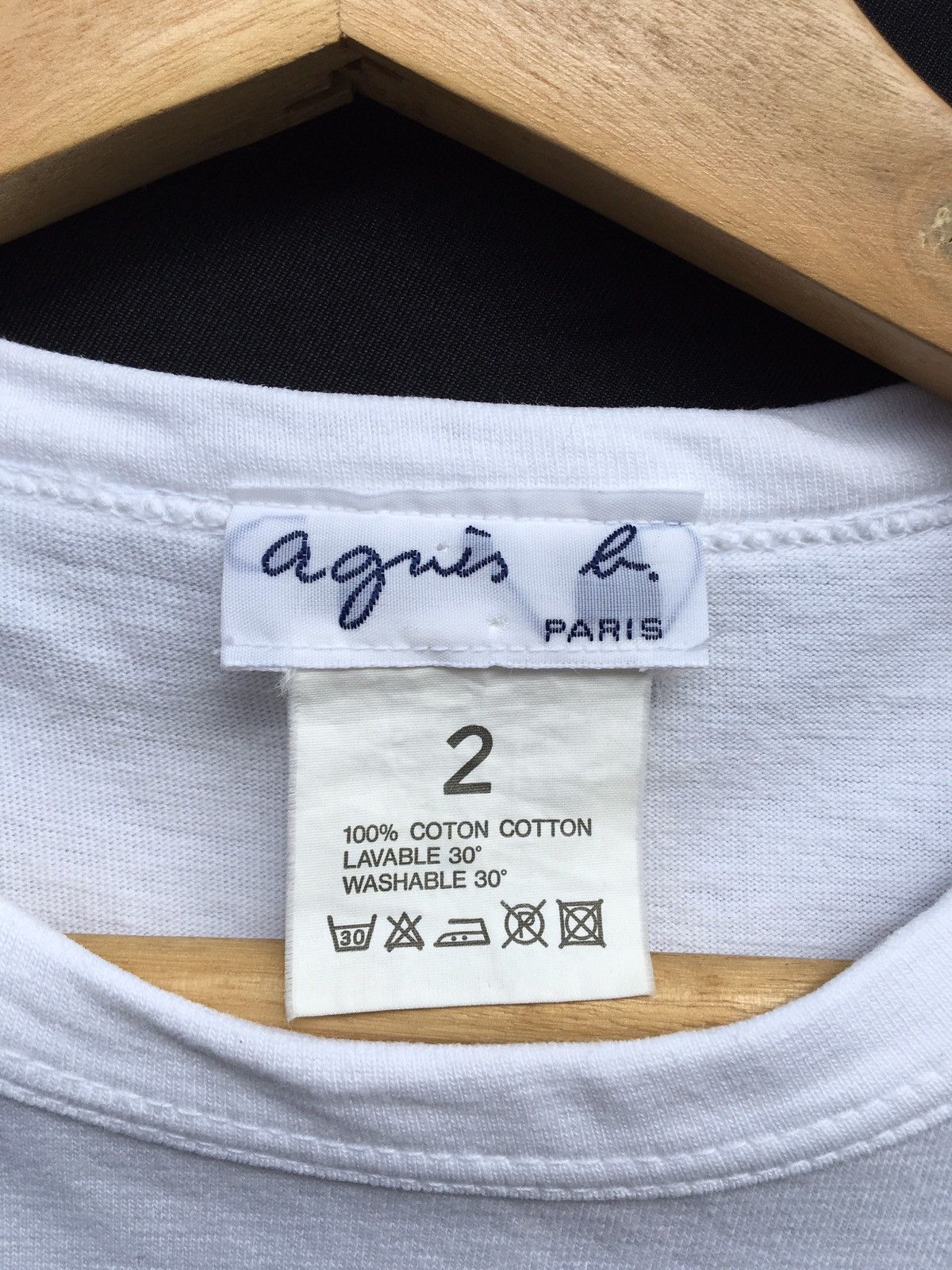 agnes b. AGNES B Longsleeve Paris Designer Biglogo Spellout Size US S / EU 44-46 / 1 - 6 Thumbnail