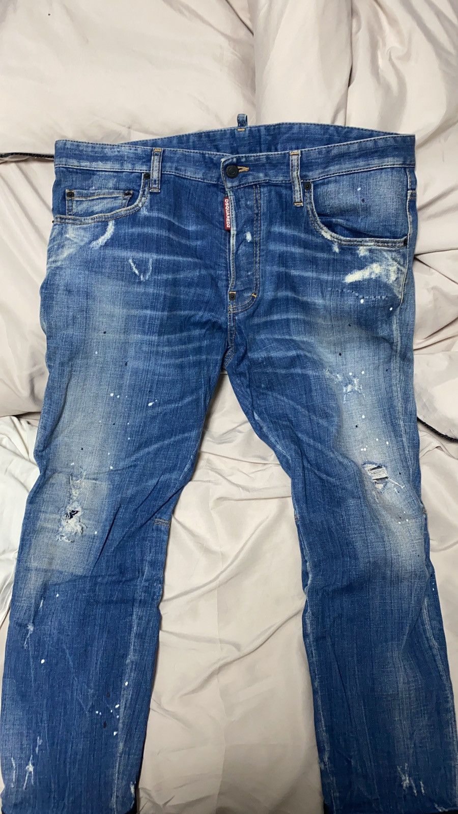 Jeans Motard Noir Dsquared2 - Fabriqué En Italie - Tailles 30/34 (IT46/50) - Neuf Avec étiquettes