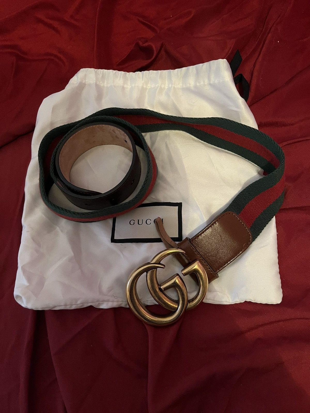 Gucci GG belt with Double G buckle Size 34 - 1 Thumbnail