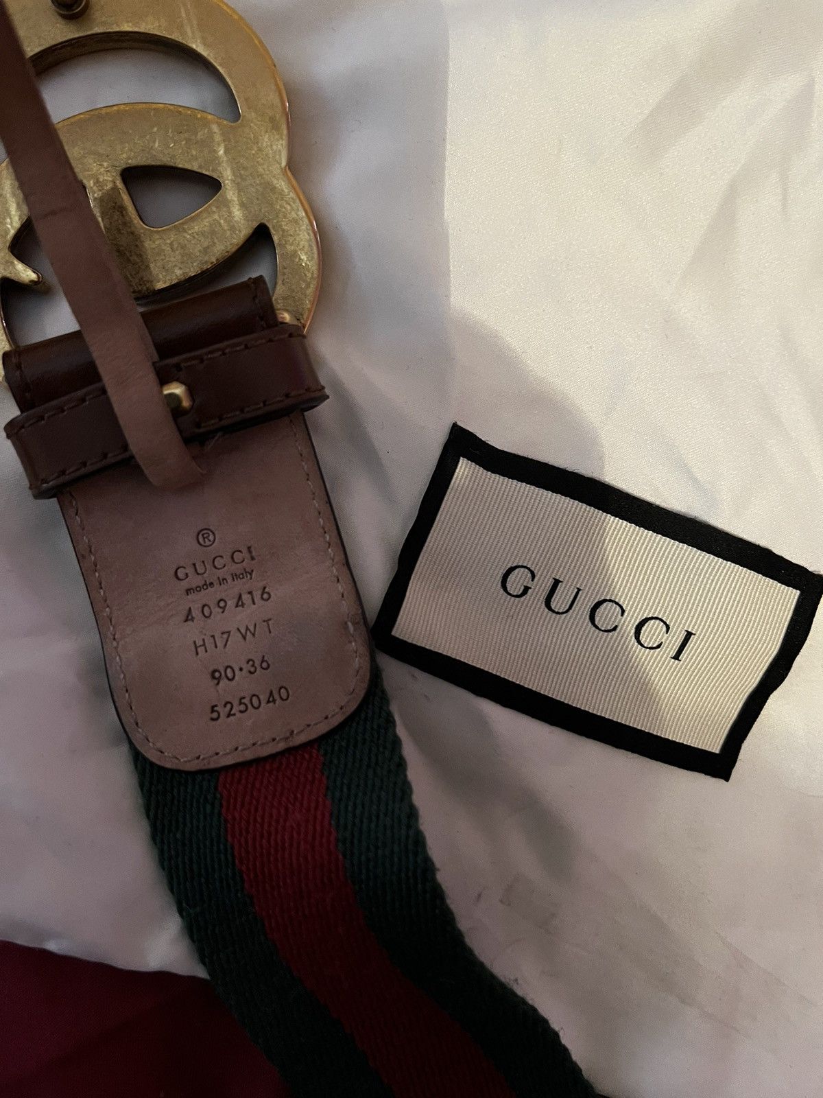 Gucci GG belt with Double G buckle Size 34 - 3 Thumbnail