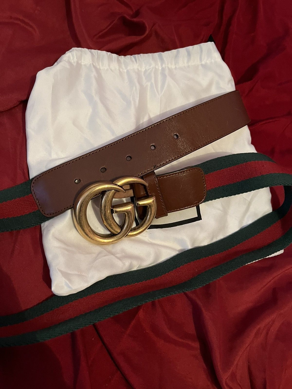 Gucci GG belt with Double G buckle Size 34 - 2 Thumbnail