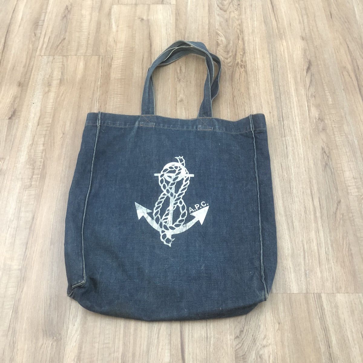 A.P.C. APC Anchor Denim Tote Bag Jeans Size ONE SIZE - 1 Thumbnail