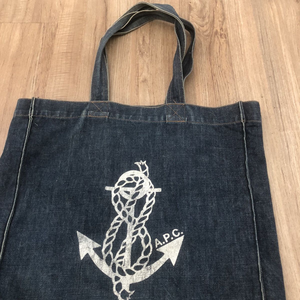 A.P.C. APC Anchor Denim Tote Bag Jeans Size ONE SIZE - 2 Thumbnail