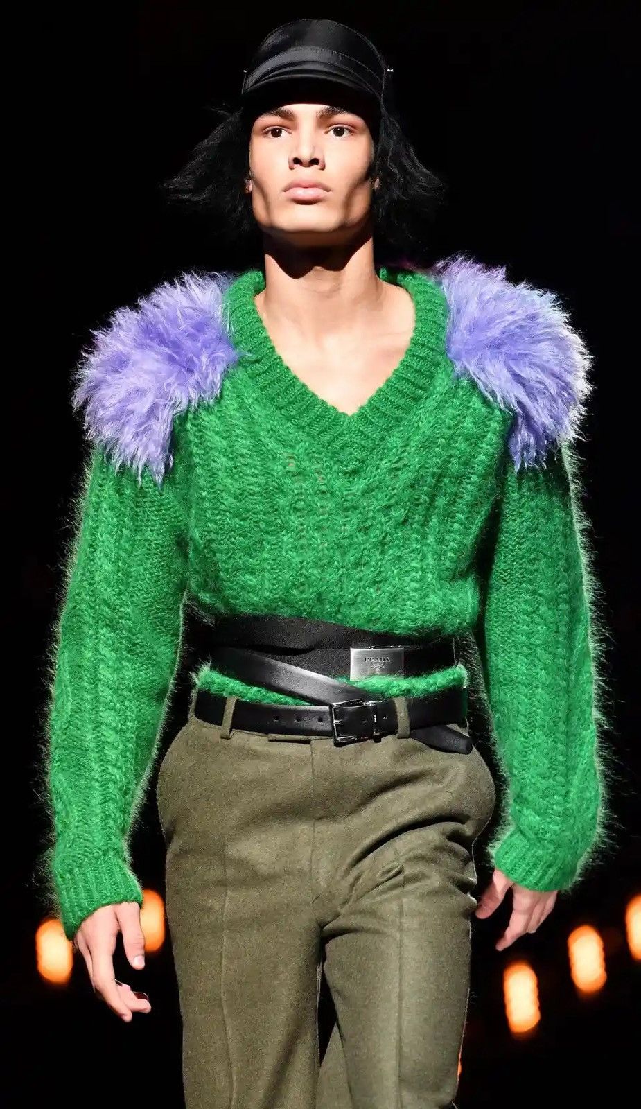 Prada Prada Mohair Fur Fisherman Wool Sweater | Grailed