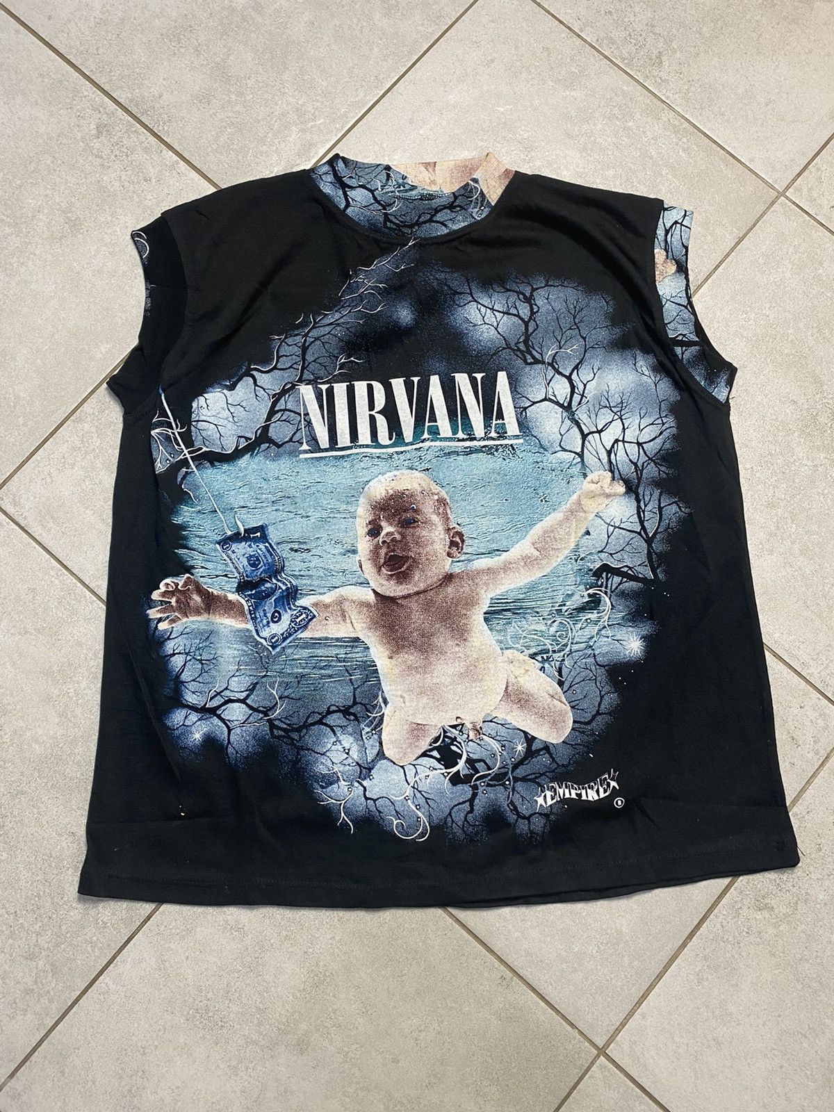 Vintage Rare Vintage 90s Nirvana Nevermind Grunge Band Tee Tank