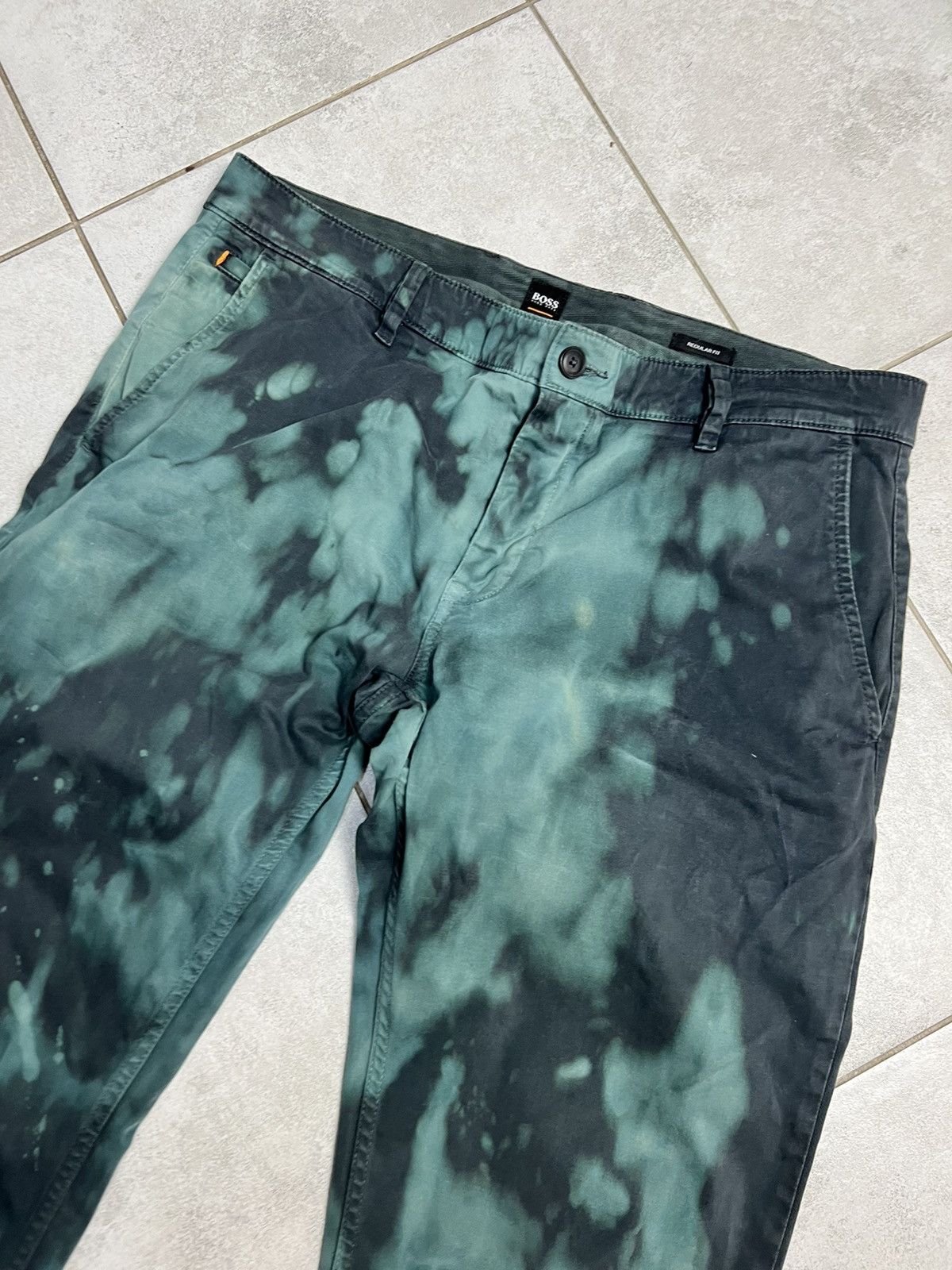 Hugo Boss Rare Hugo Boss Orange Acid Wash Avant Garde Pants Hype 35x32 Size US 35 - 3 Thumbnail