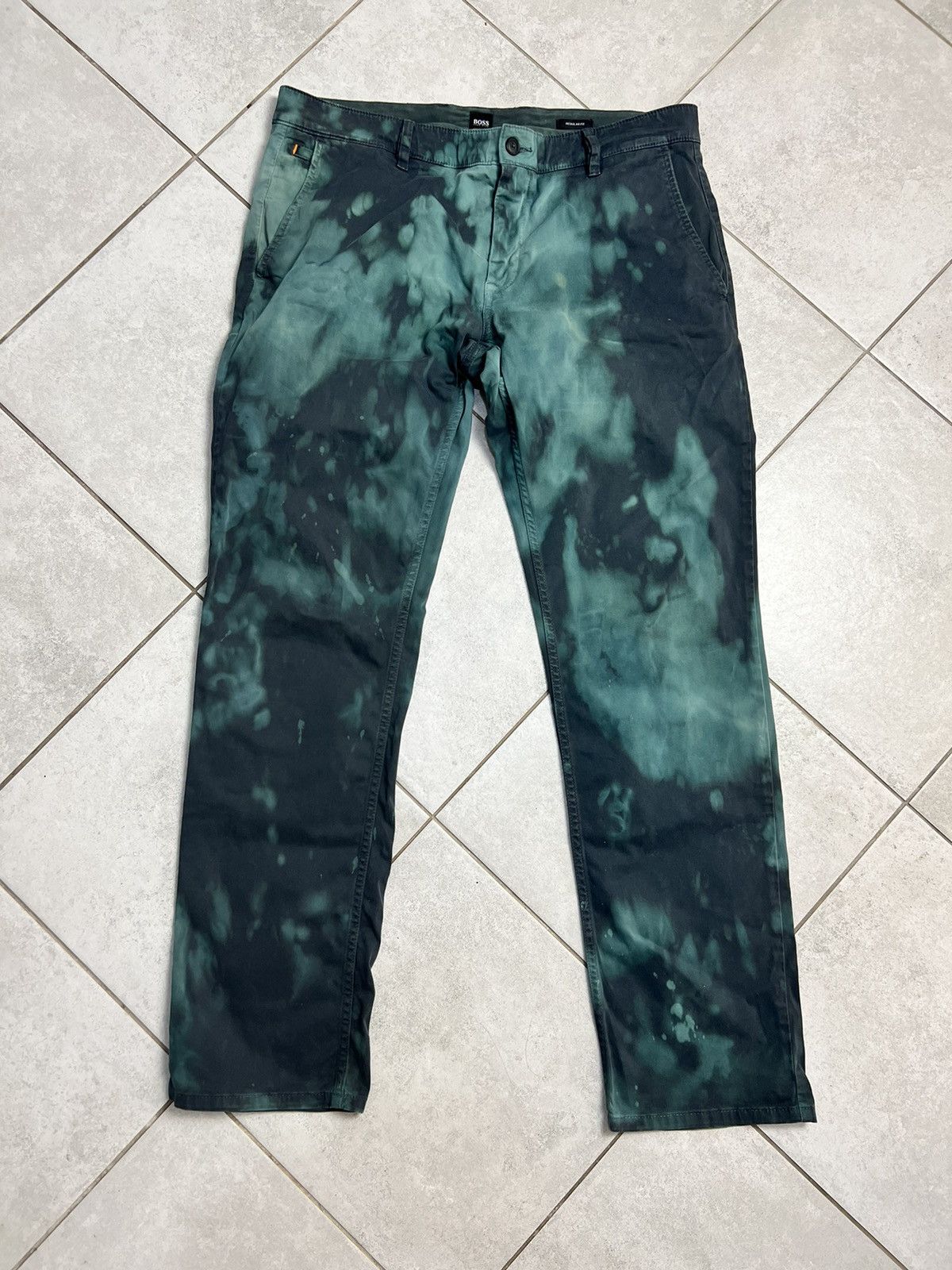 Hugo Boss Rare Hugo Boss Orange Acid Wash Avant Garde Pants Hype 35x32 Size US 35 - 1 Thumbnail