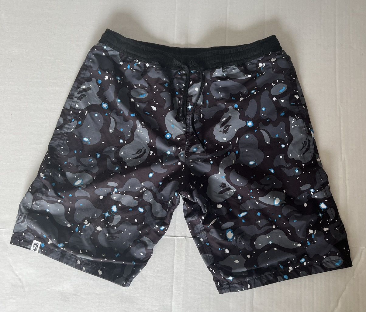 Reversible Shorts Space Camo Bape Shorts Bape Shark Reversible